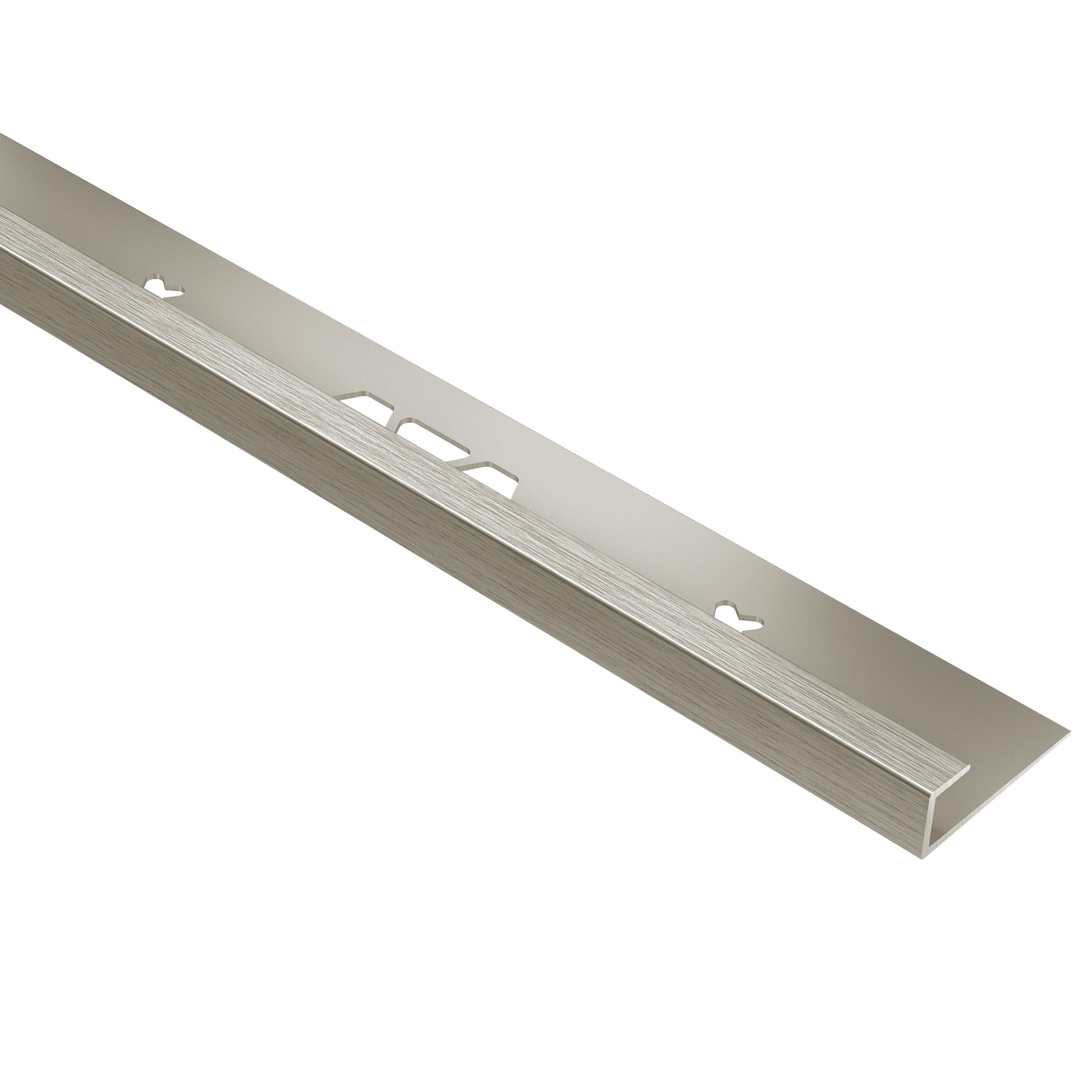 Schluter Vinpro-S Edge Trim 1/8in. Aluminum Brushed Nickel