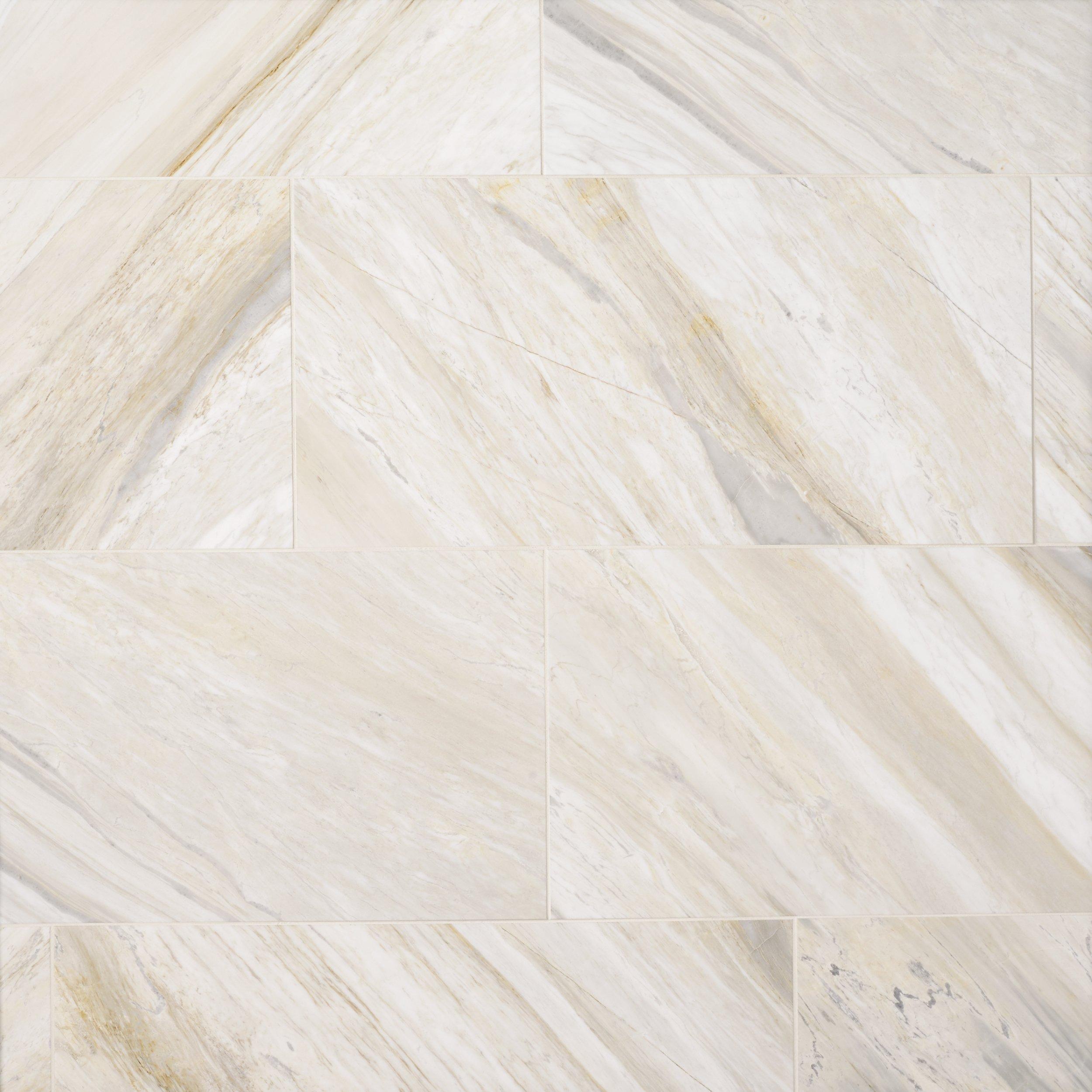 Sienna Sunset Polished White Marble Tile