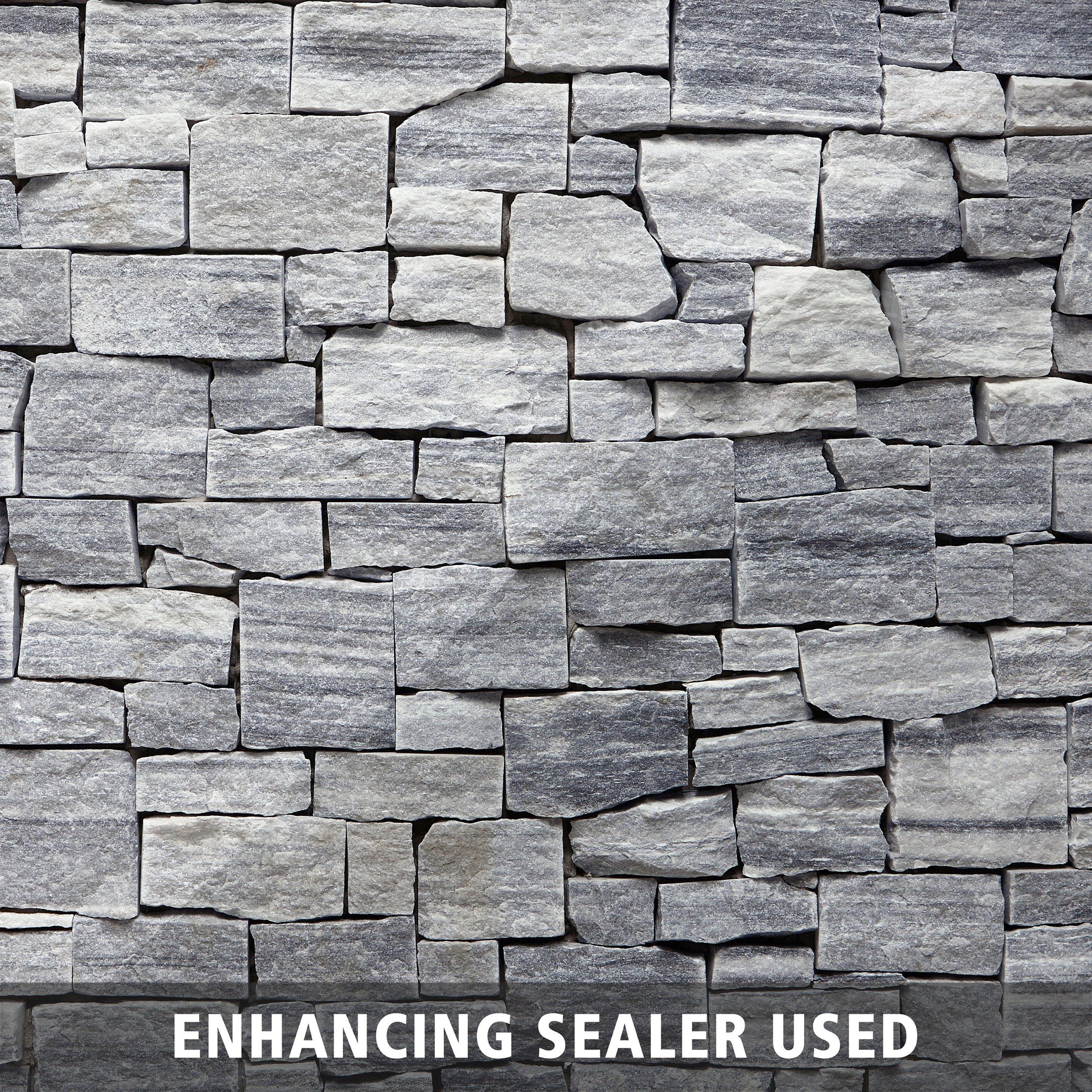 Rock Ridge | Geneva Natural Marble Ledger Panel, 8 x 24, Grey, 1 1/2 ...