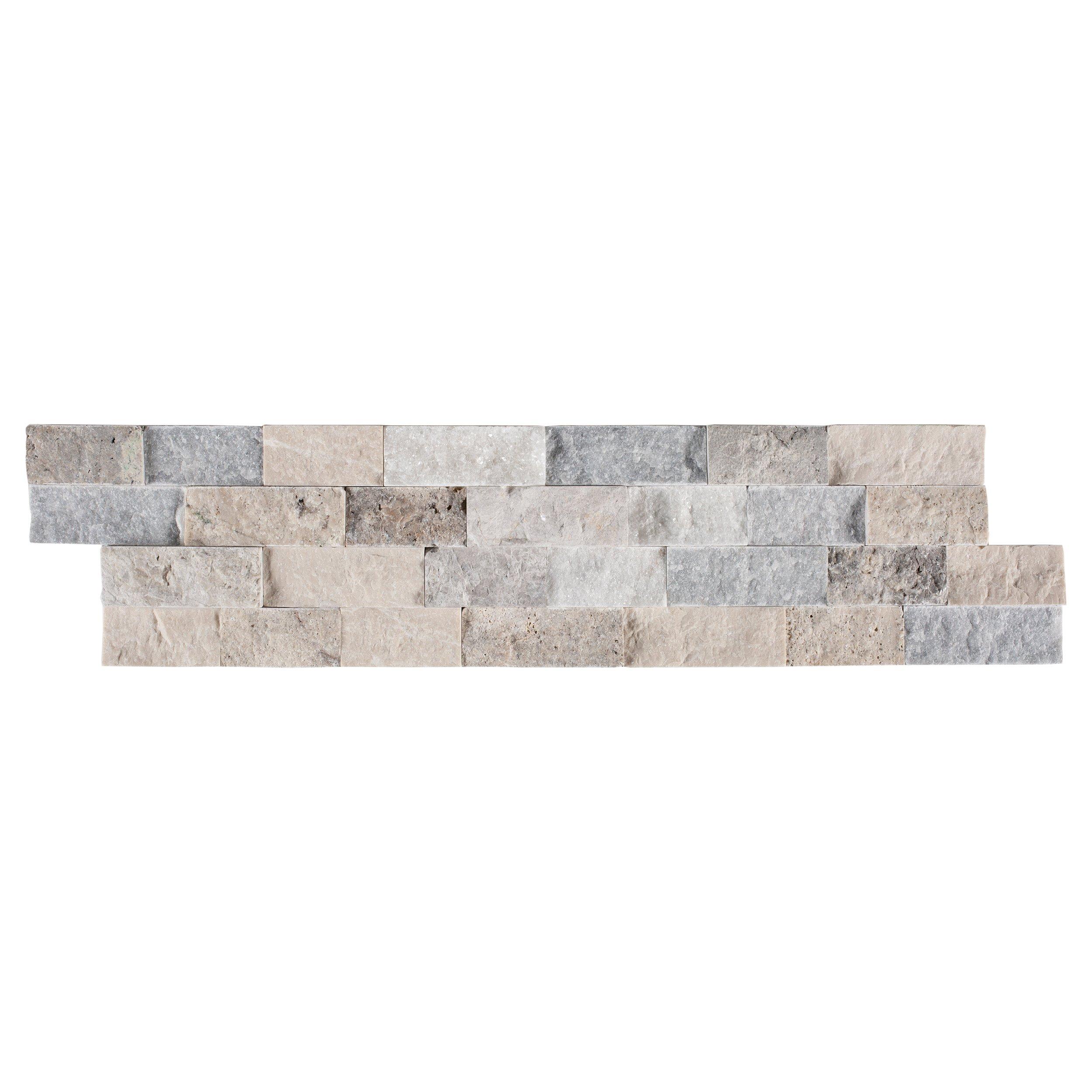 Revere Blend Splitface Travertine Ledger Panel