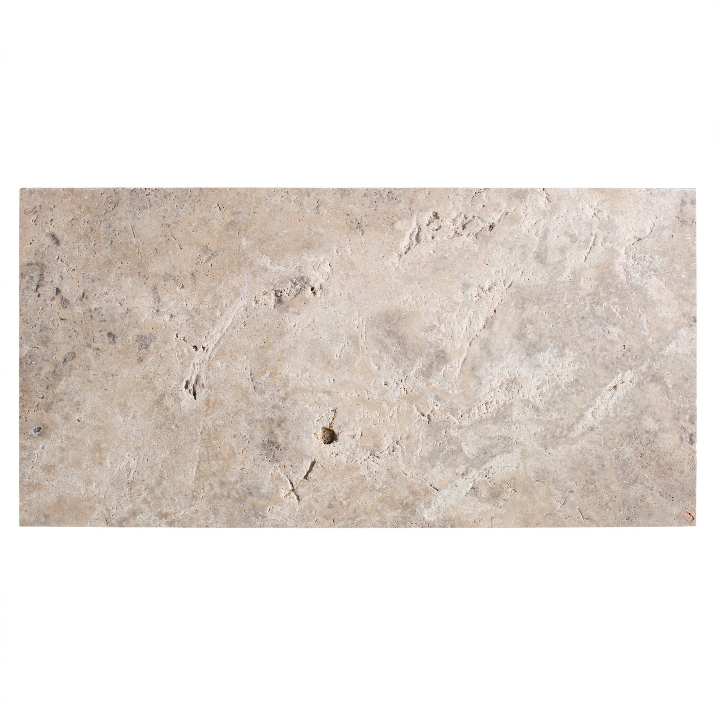 Argento II Honed Travertine Tile
