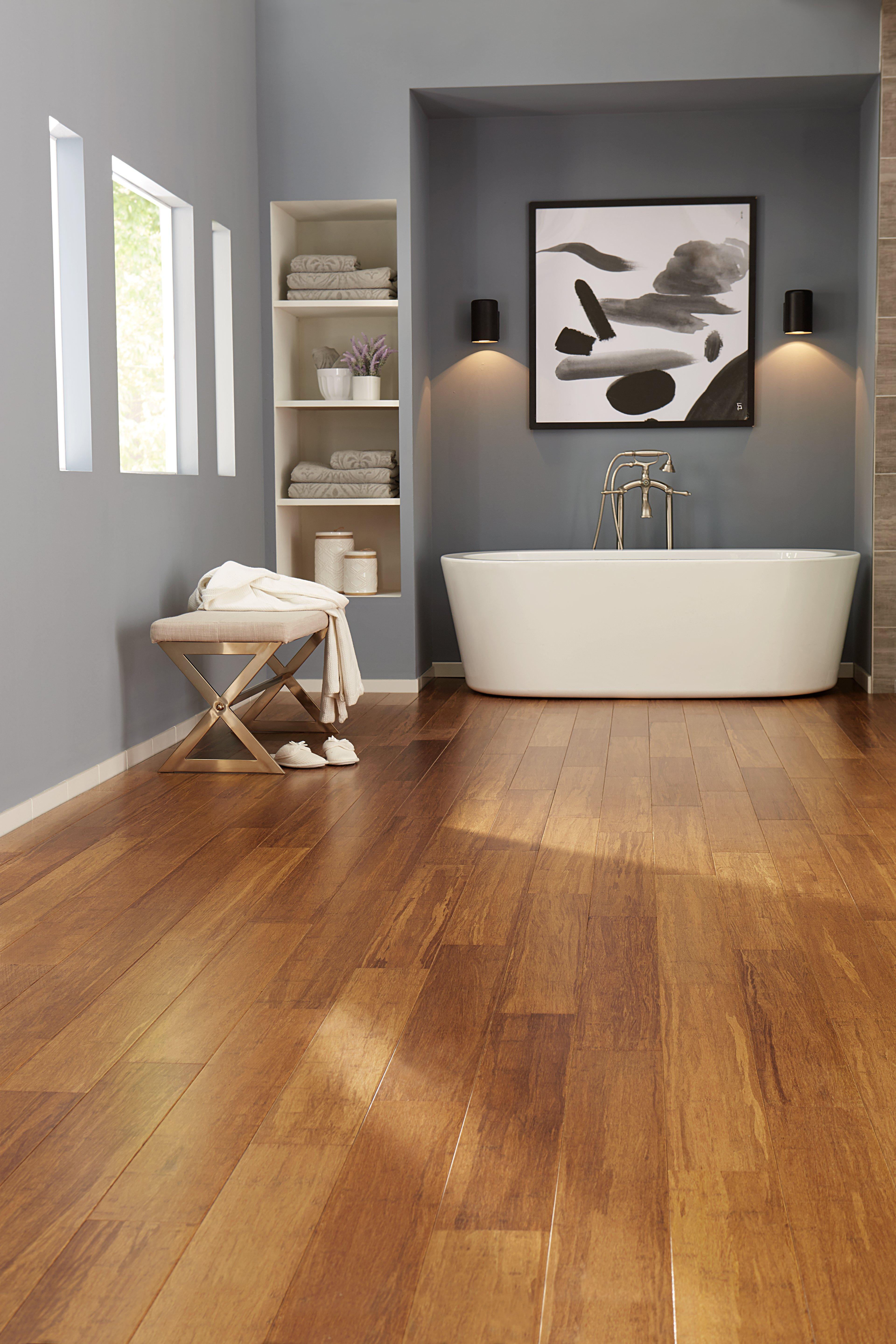 Vesdura Vinyl Planks from BuildDirect | Brown | Waterproof | Click Lock | 5.5mm | Rigid Core | Underpad Attached | 23 SqFt/Box | FloorScore