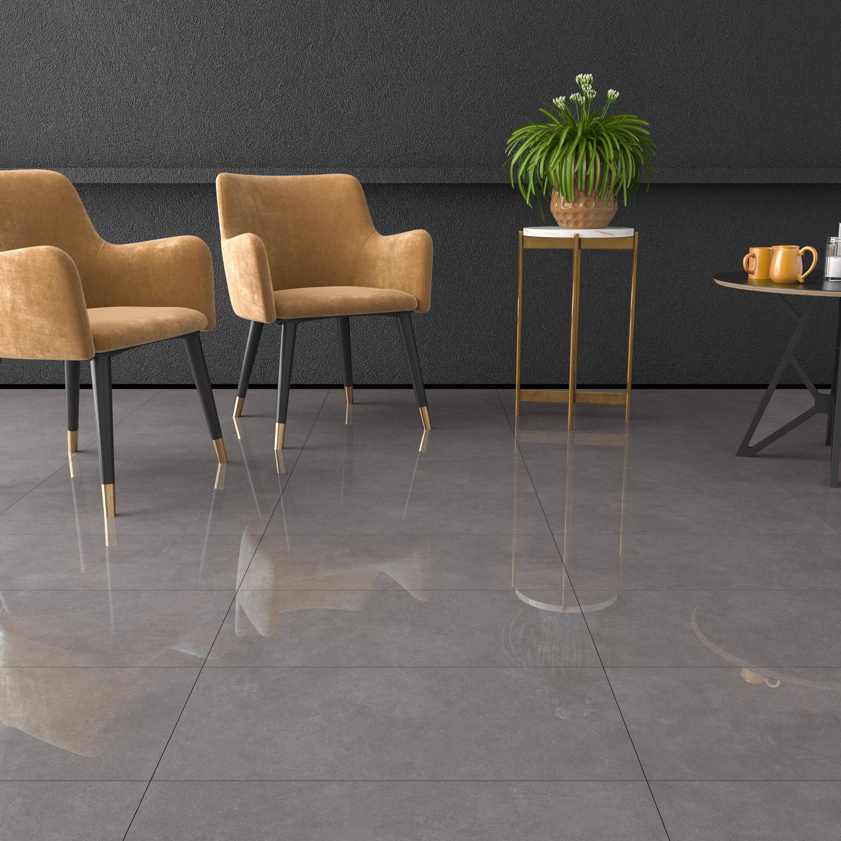 Concept Gray II Polished Porcelain Tile