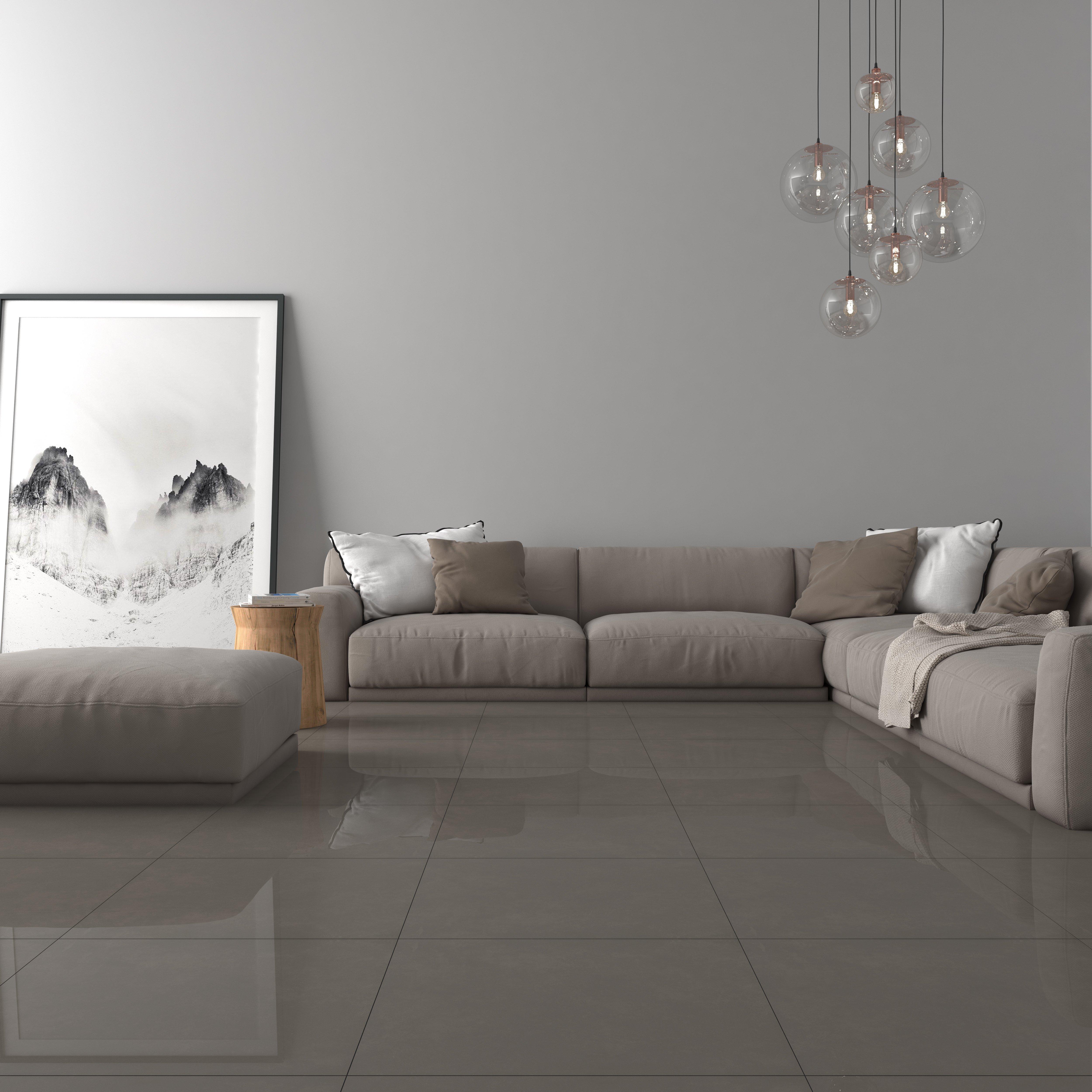 Concept Gray II Polished Porcelain Tile