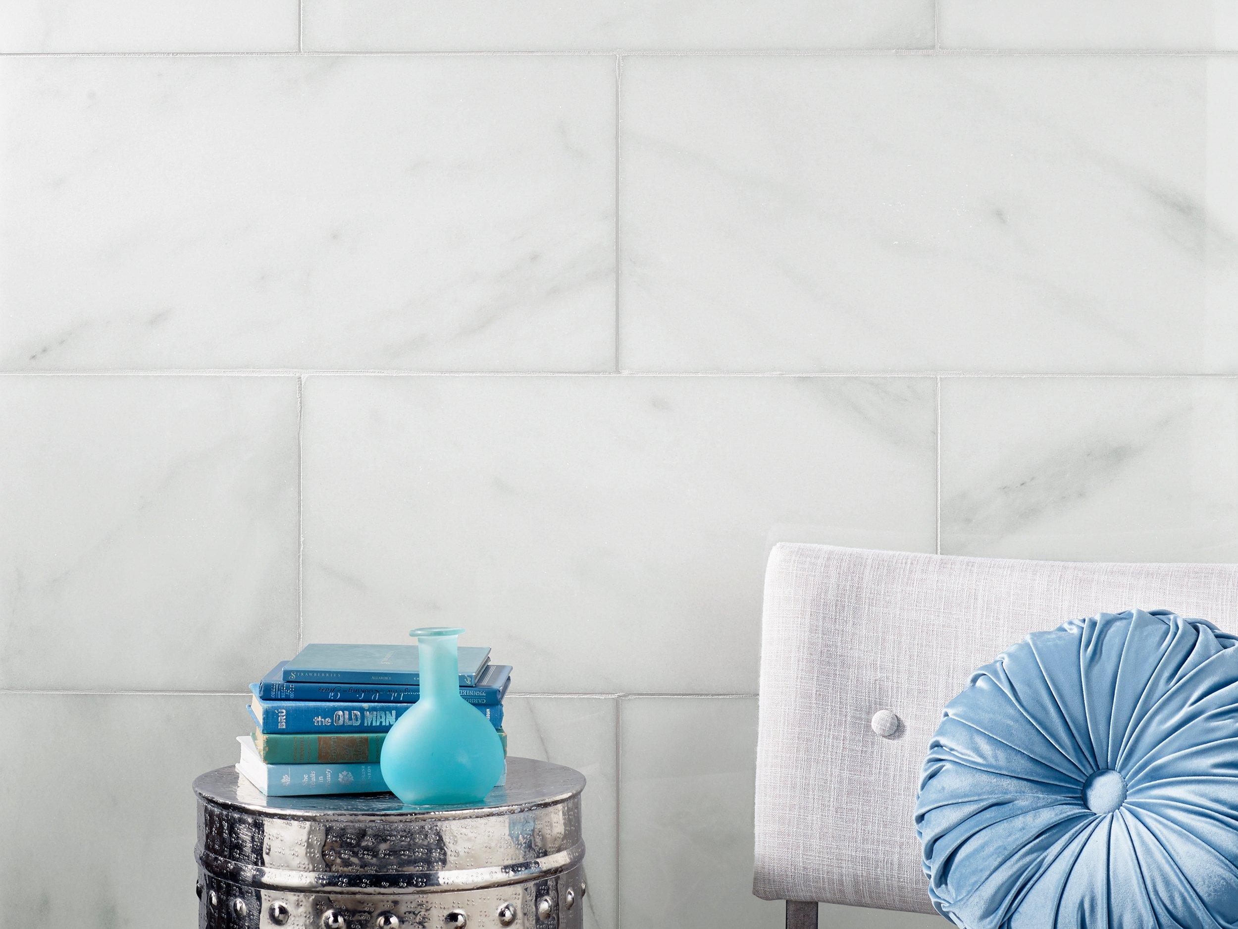 Carrara Chateau Polished Marble Tile