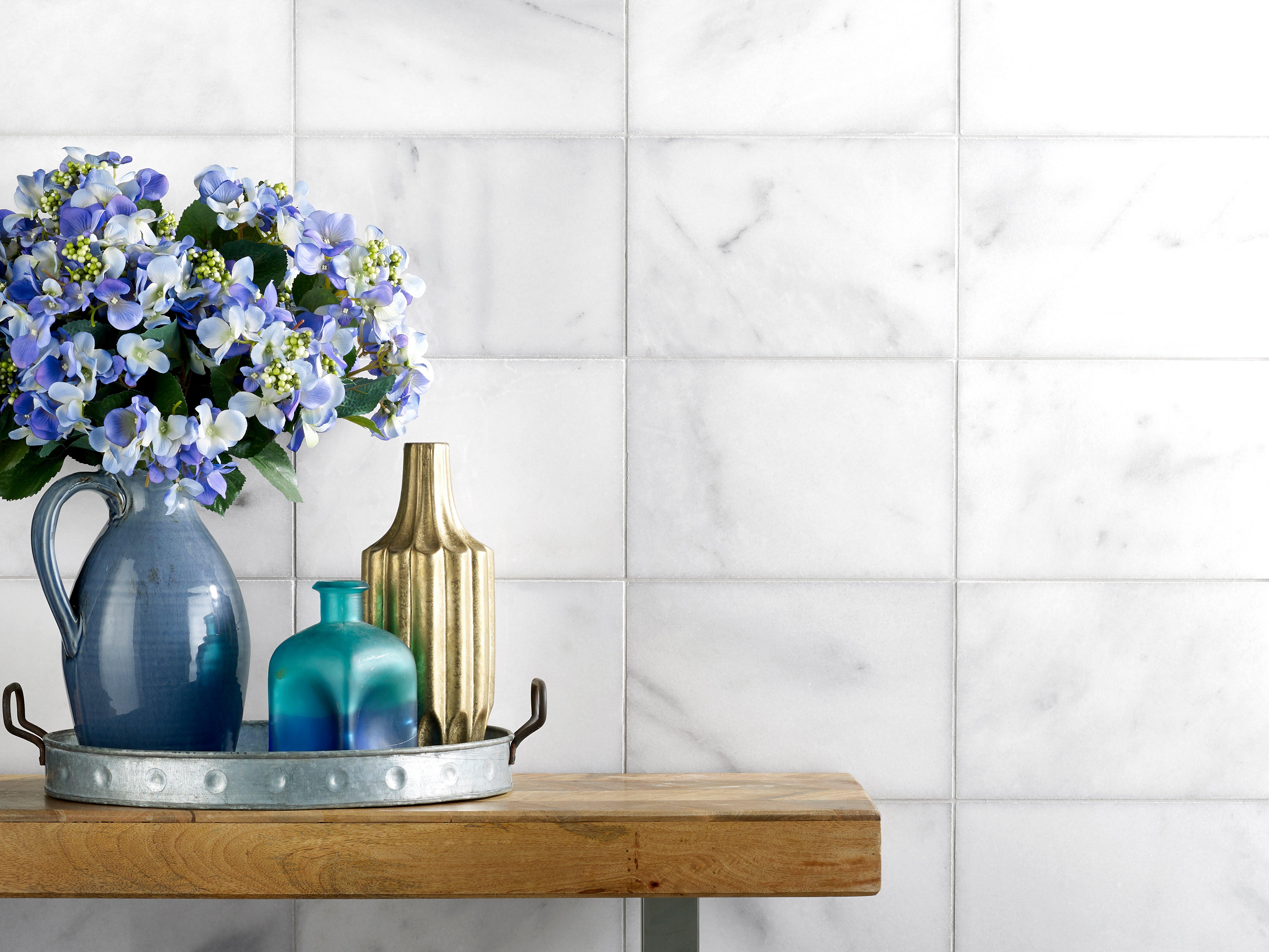 Carrara Chateau Polished Marble Tile