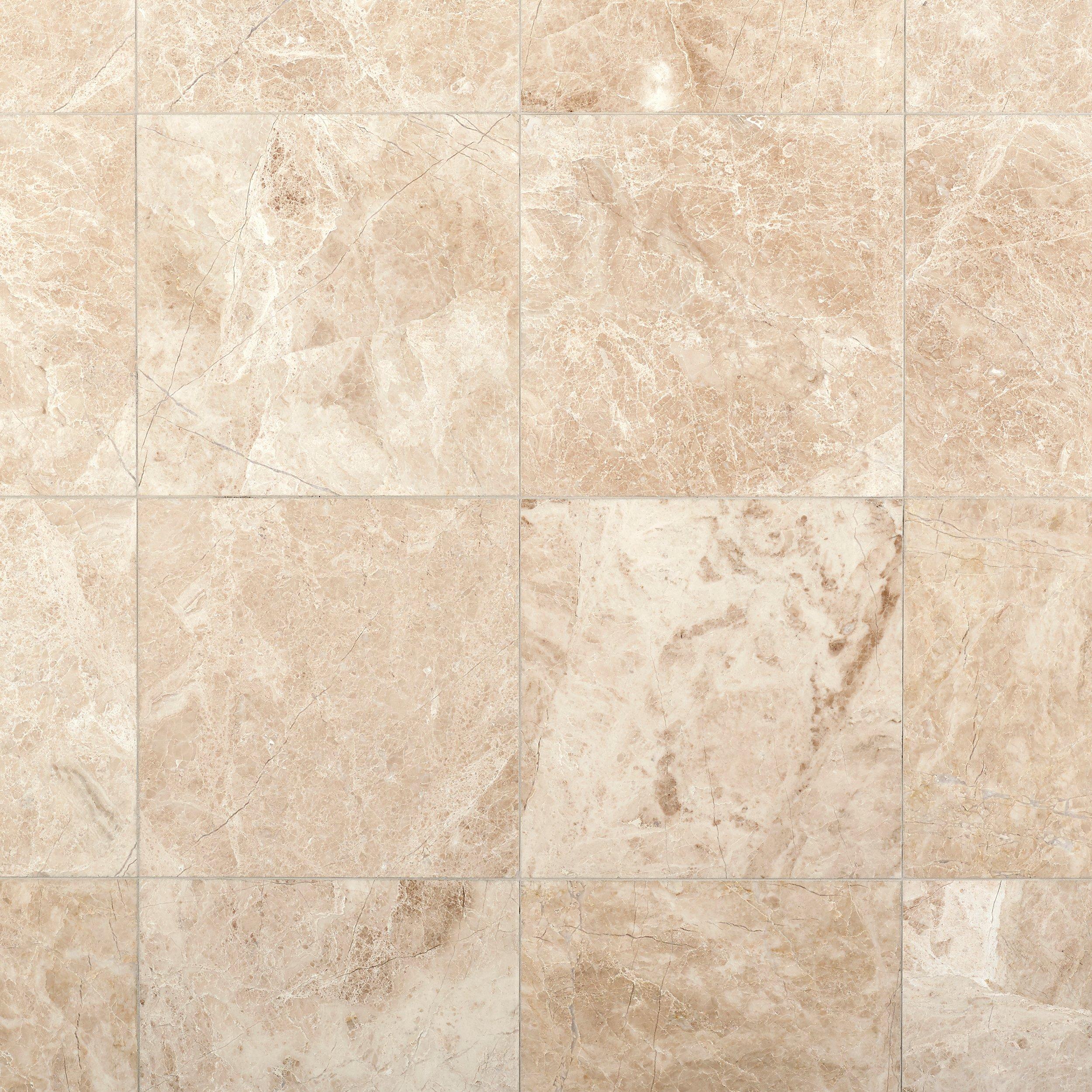 LUXURIOUS CAPPUCCINO POLISHED MARBLE TILE TILES 406x406 X12mm  £49.99 Per m2 
