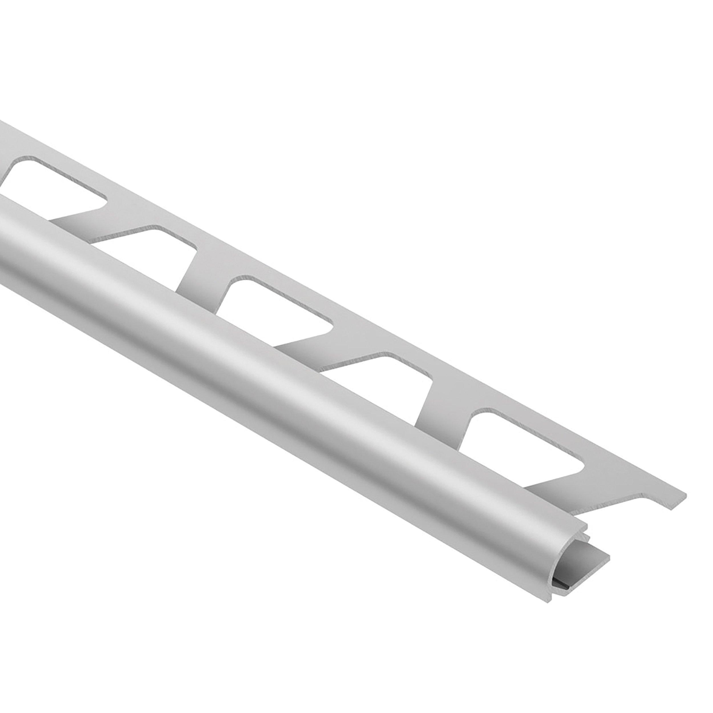 Schluter Rondec Bullnose 1/2in. x 10ft. Satin Anodized Aluminum