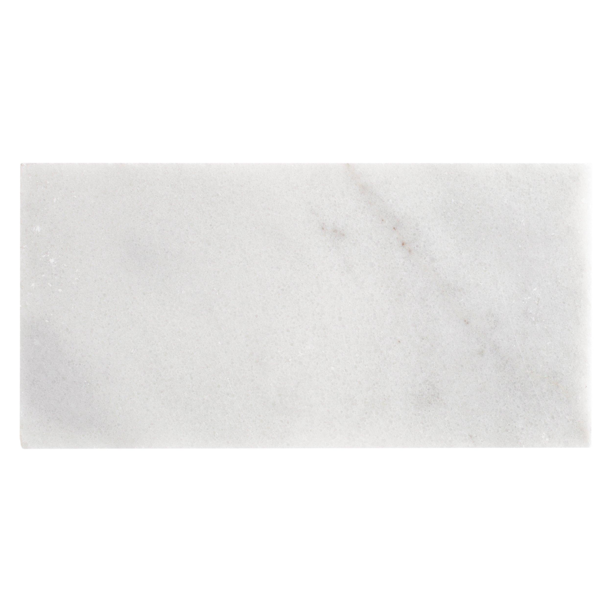 Carrara Chateau Honed White Marble Tile | Floor and Decor