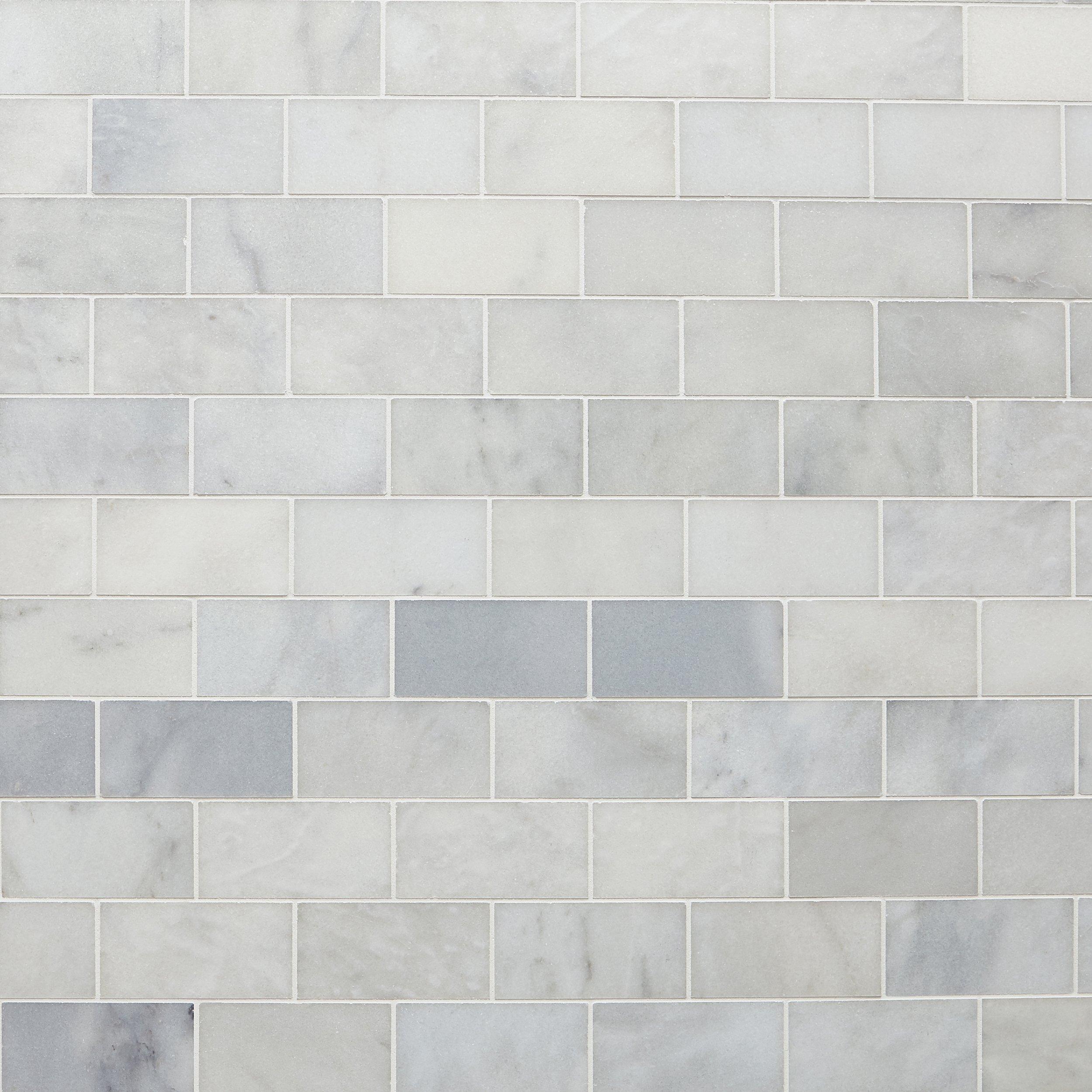 Carrara Chateau Honed Marble Tile