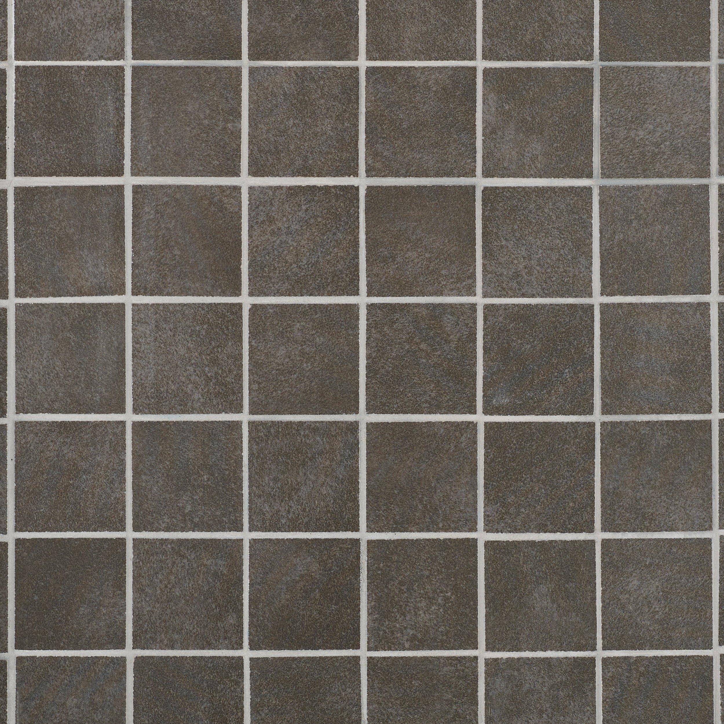 Uptown Antracite Square Matte Porcelain Mosaic