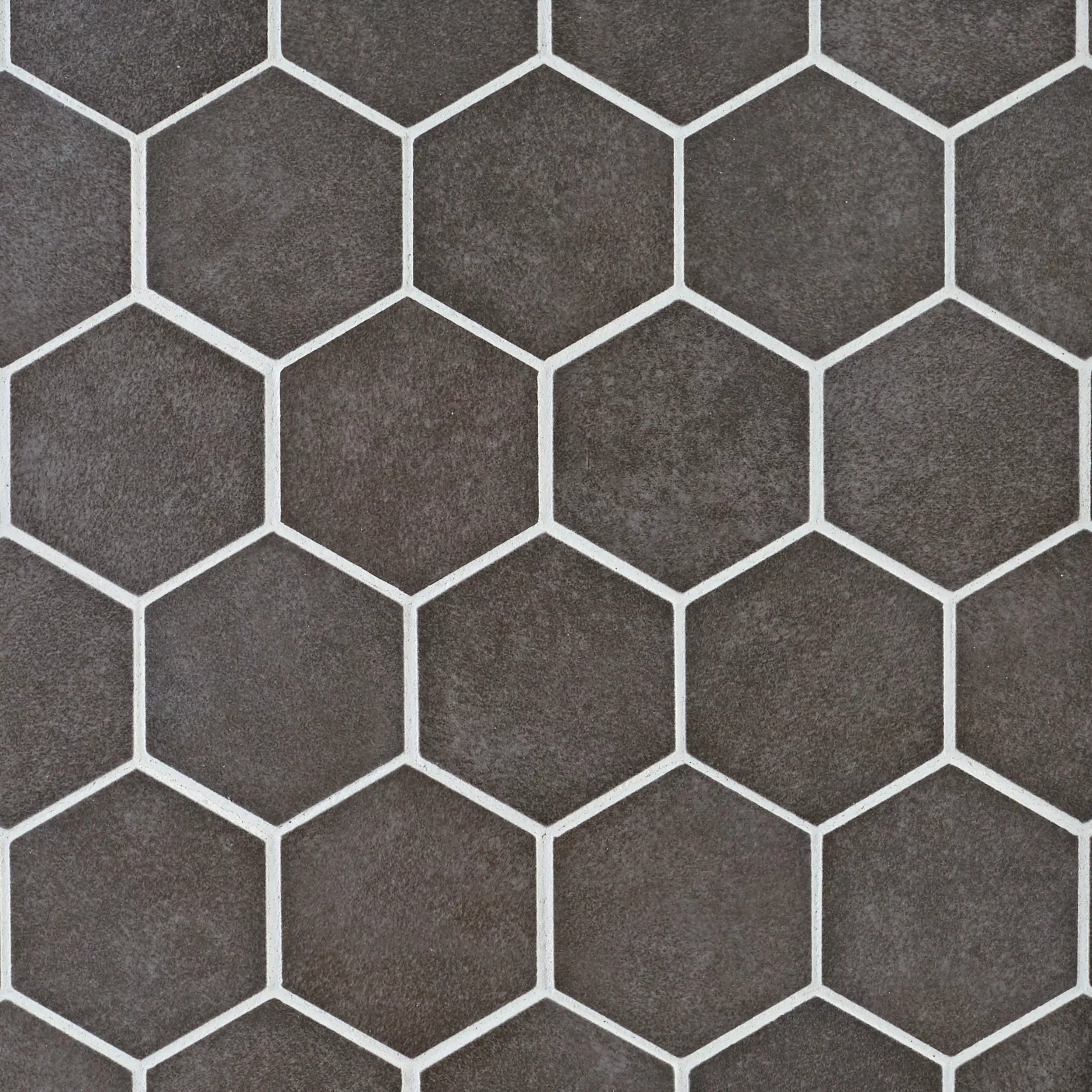 Uptown Antracite Hexagon Porcelain Mosaic