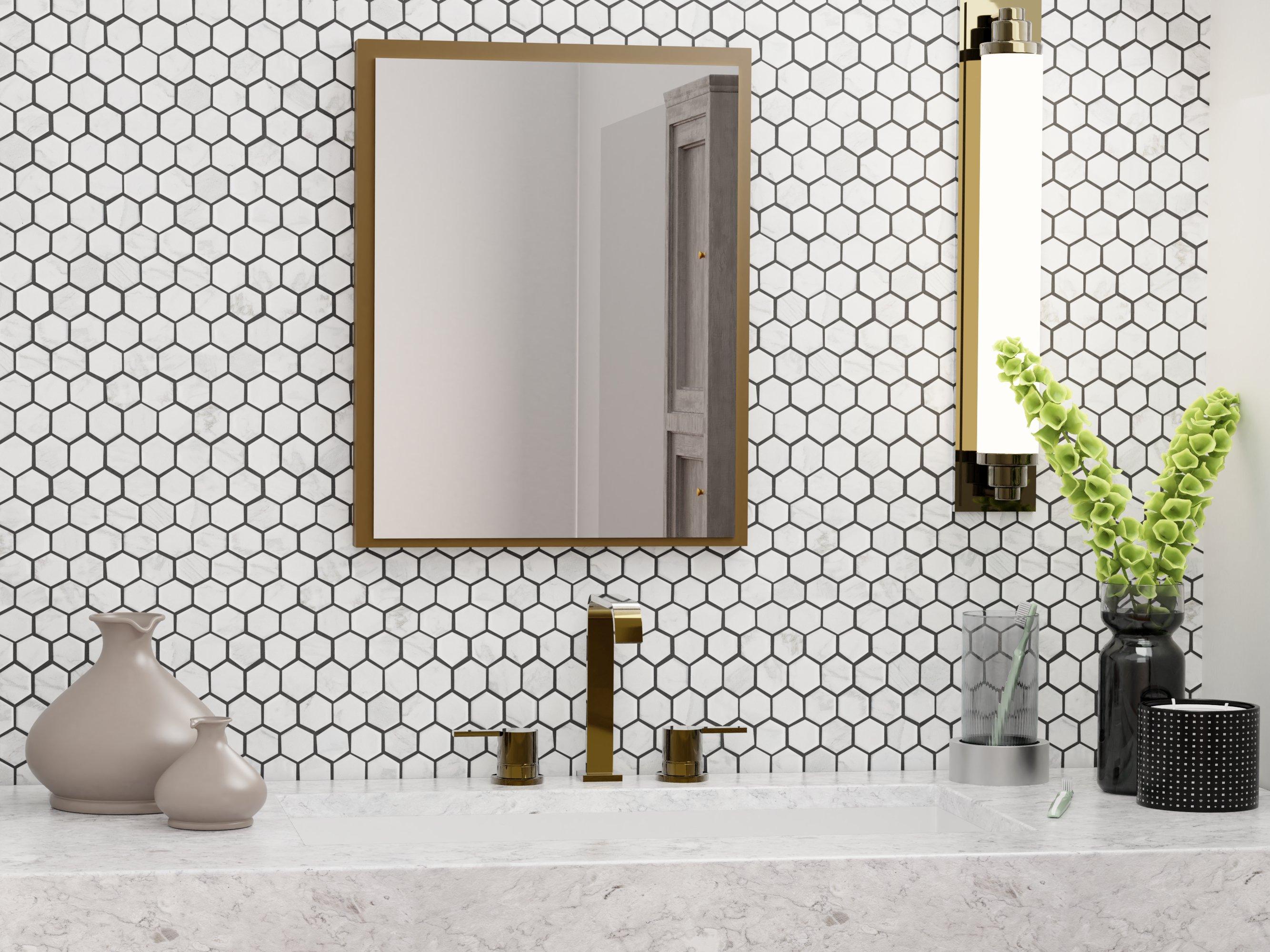 Cesari III Hexagon Matte Porcelain Mosaic