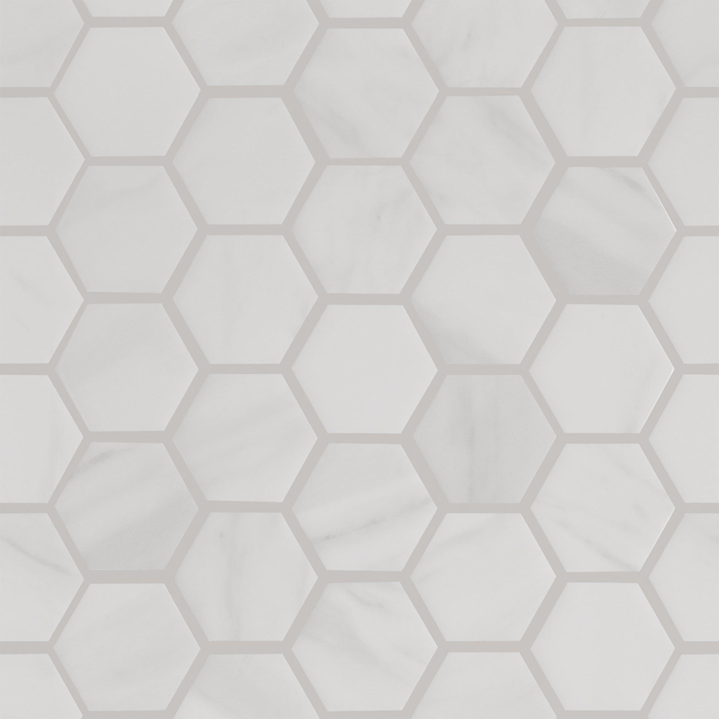 Cesari III Hexagon Polished Porcelain Mosaic