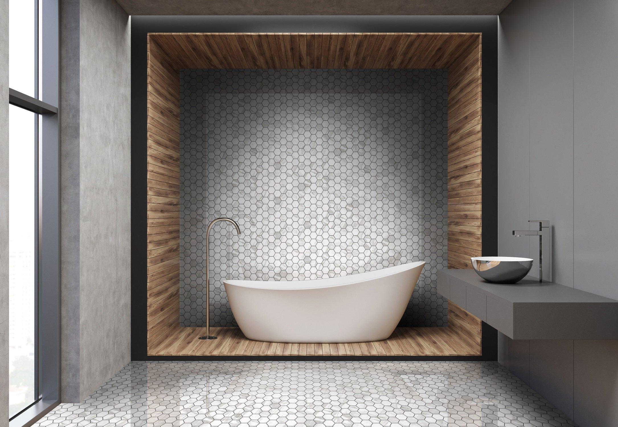 Cesari III Hexagon Polished Porcelain Mosaic