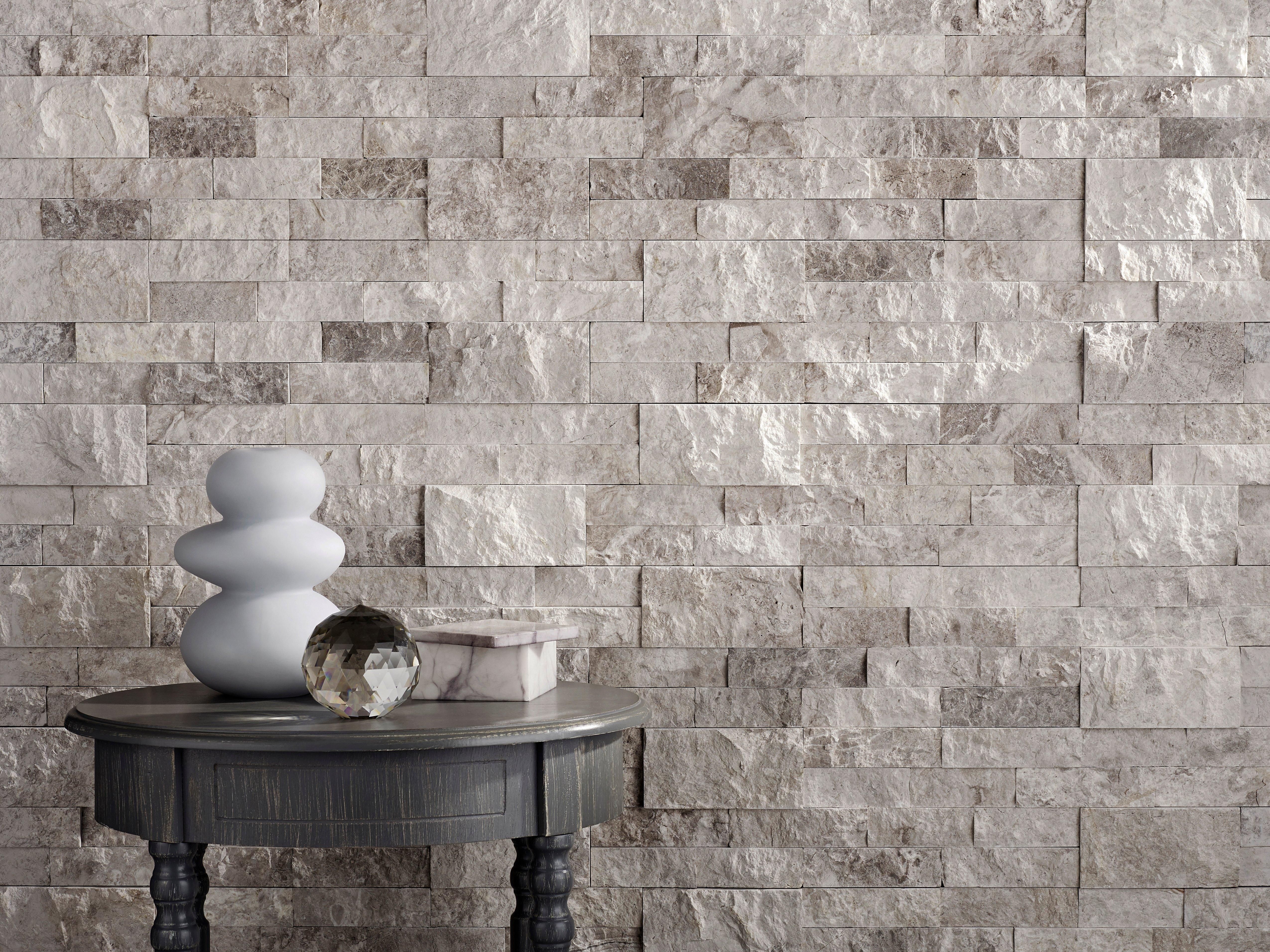 Nepal Silver Marble Ledger Panel