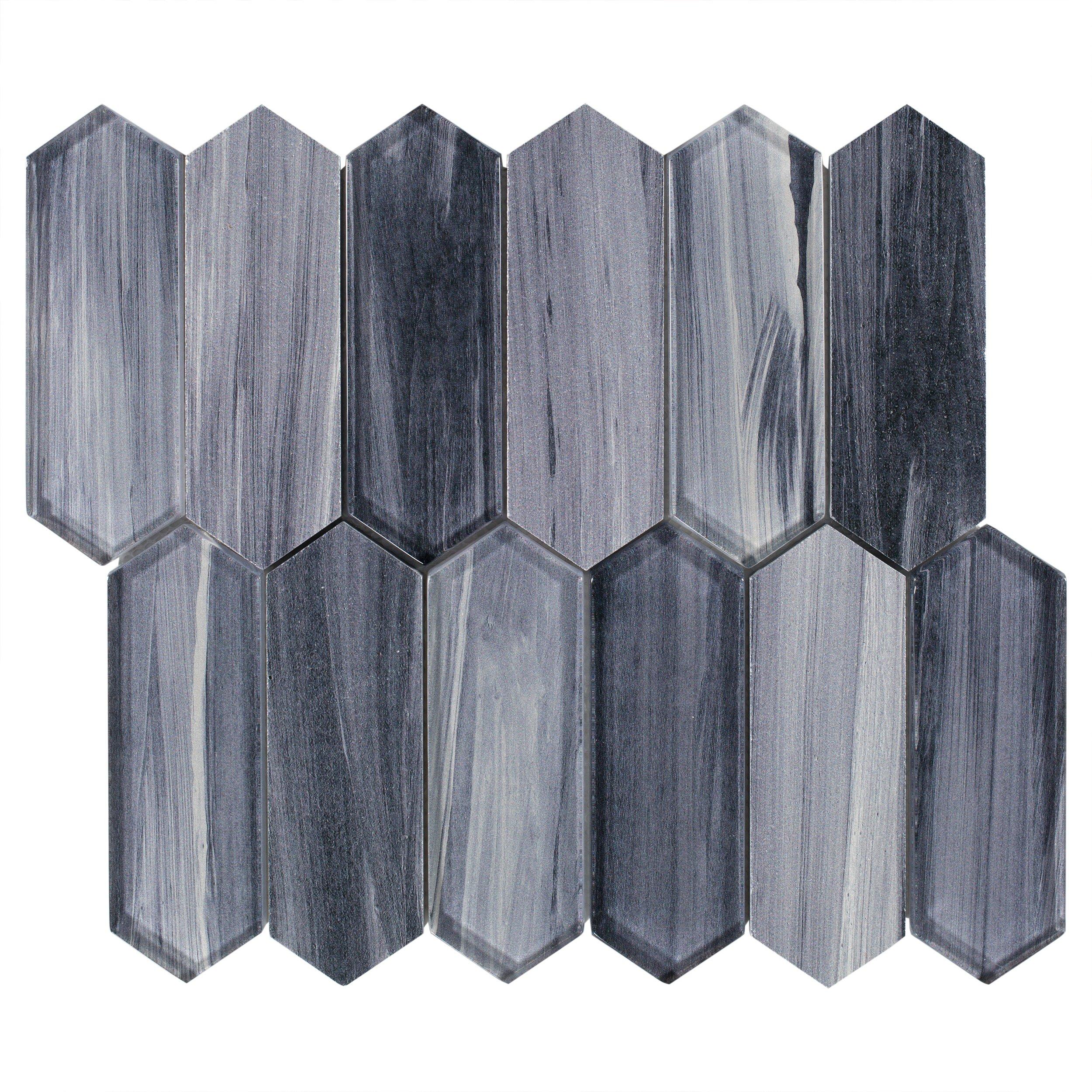 Daybreak Picket Glass Mosaic - 11 x 12 - 100707397 | Floor and Decor