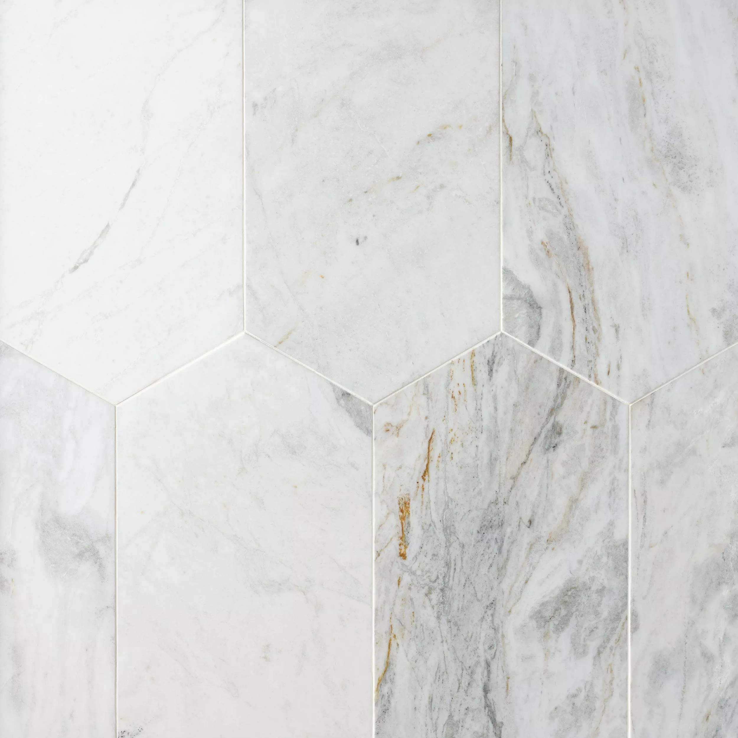 Bianco Orion Oblong Marble Tile