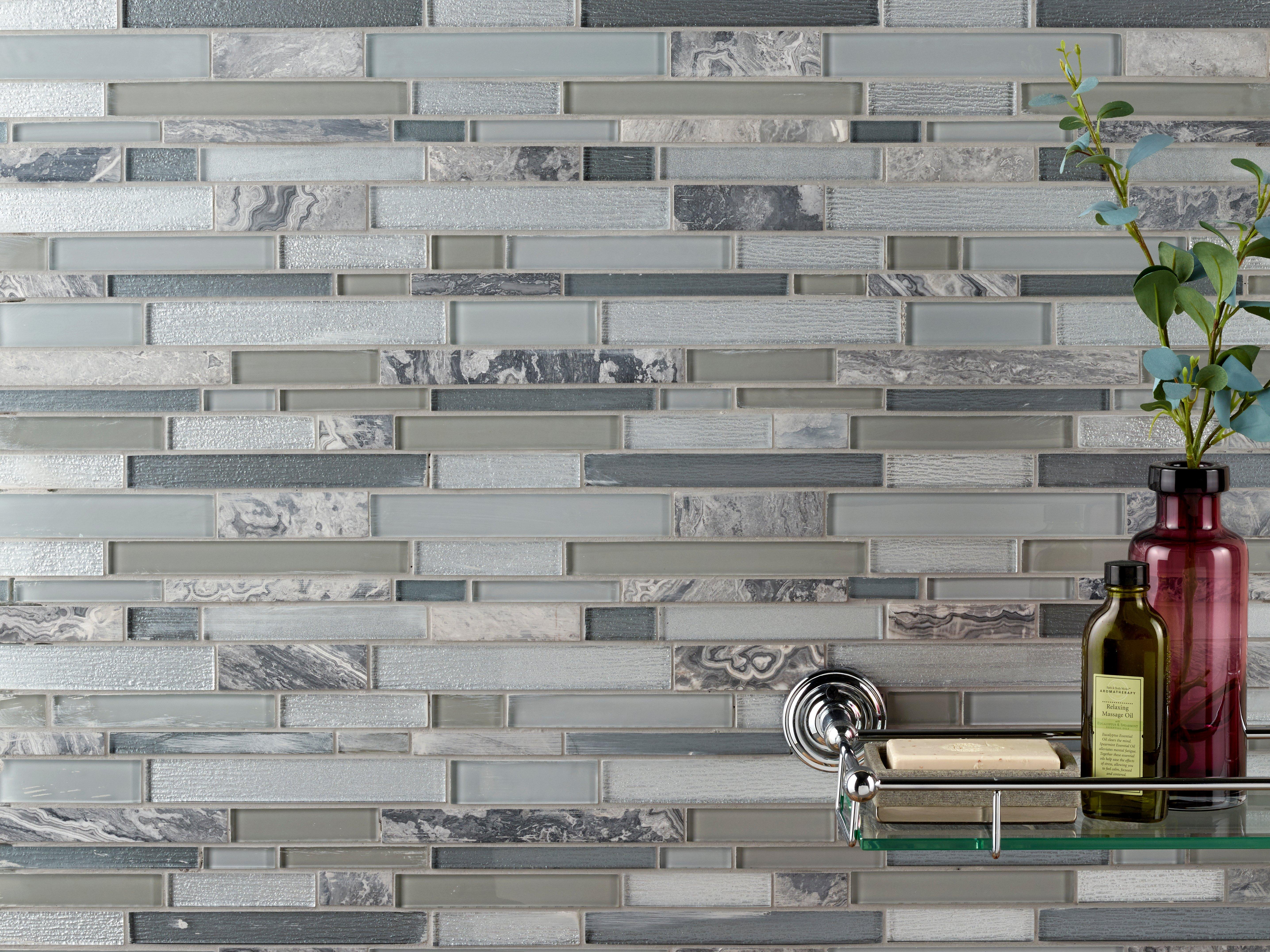 Luna Linear Glass Mosaic
