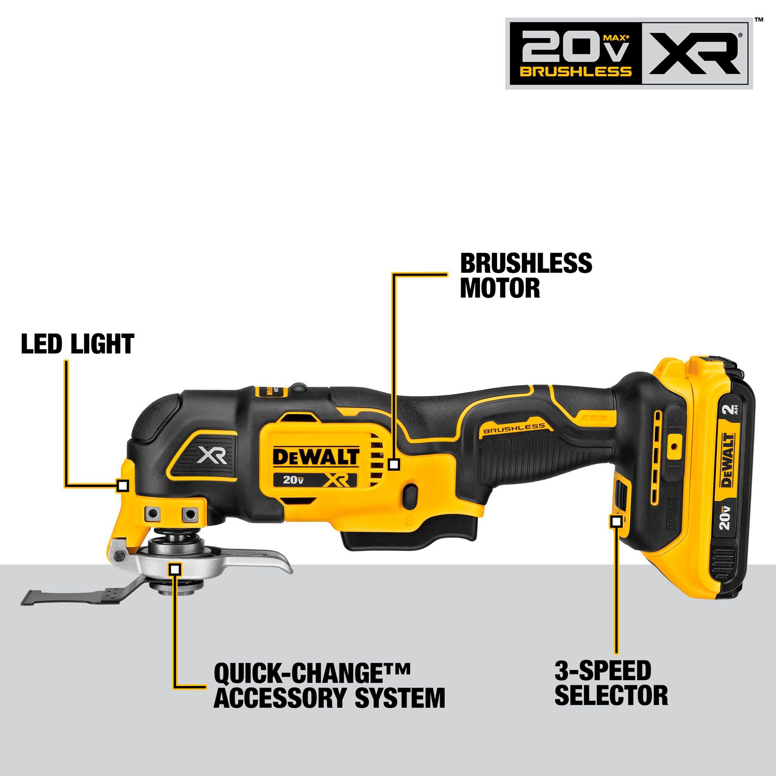 DeWalt 20 Volt Max XR Brushless Oscillating Multi Tool Kit