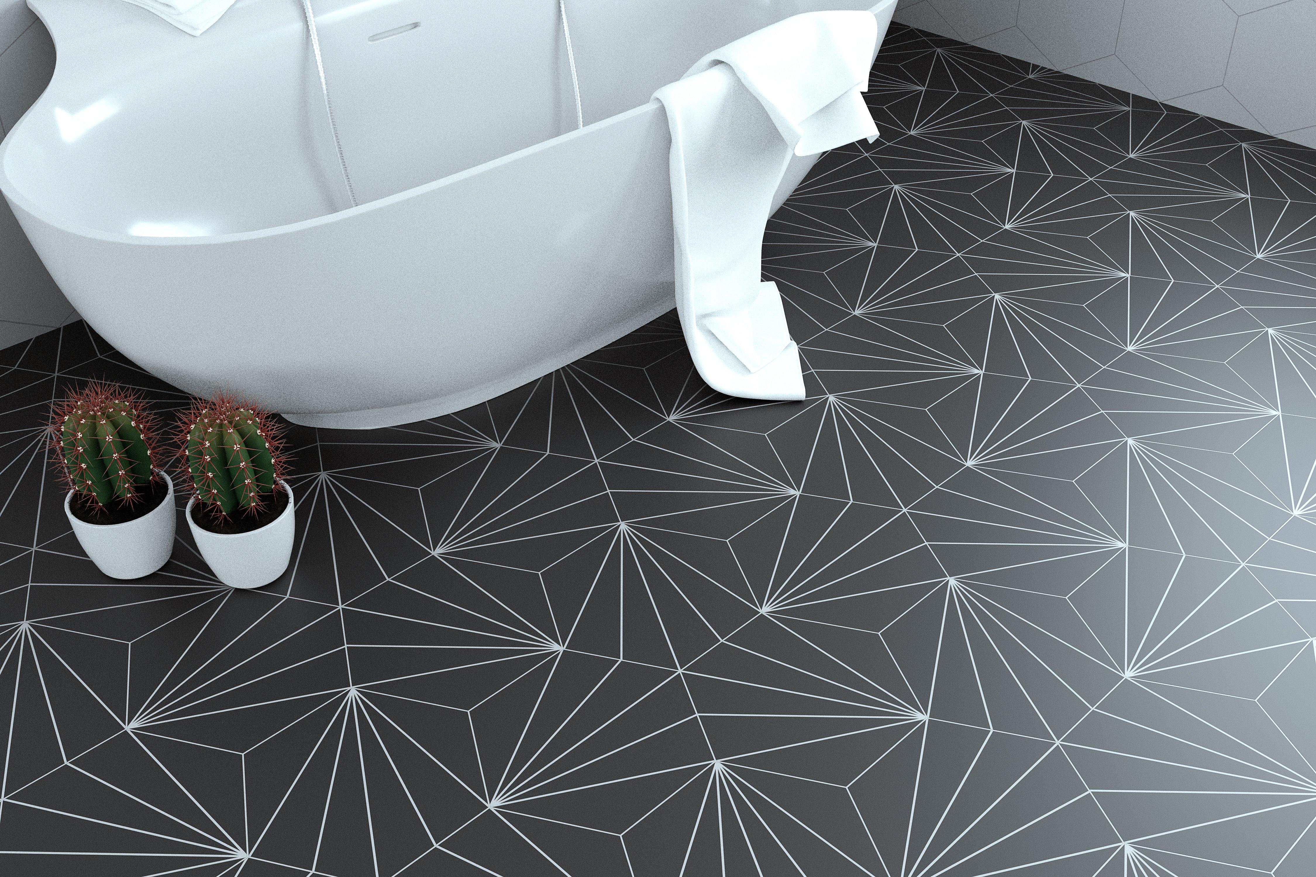 Kavala Black Matte Porcelain Tile