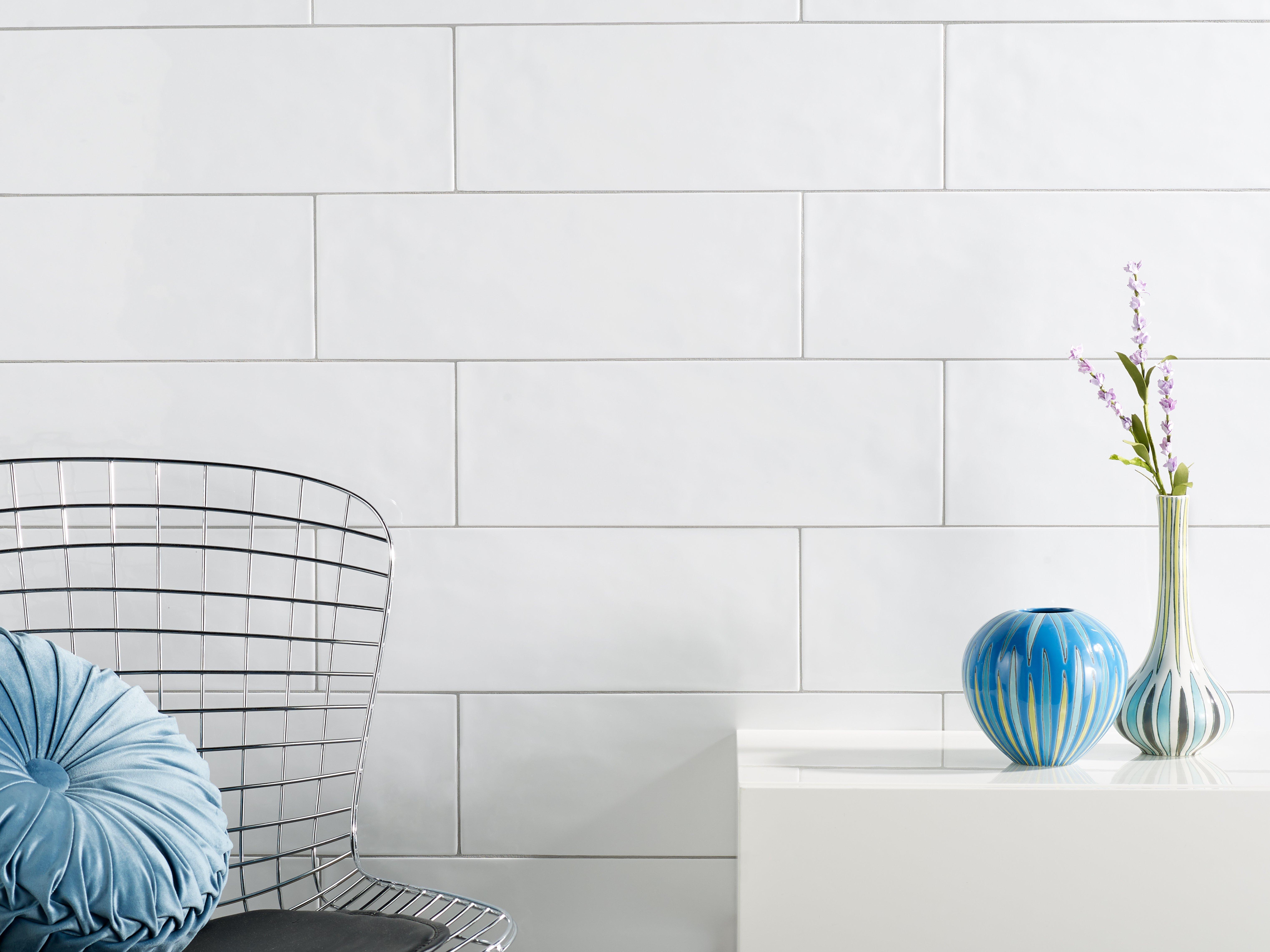 Maiolica White Polished Ceramic Tile