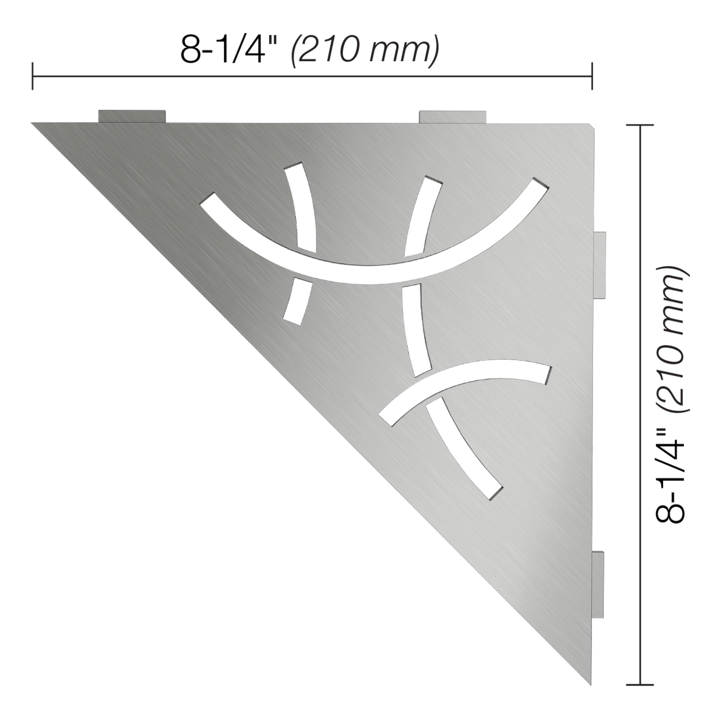 Schluter Triangular Curve Corner Shelf