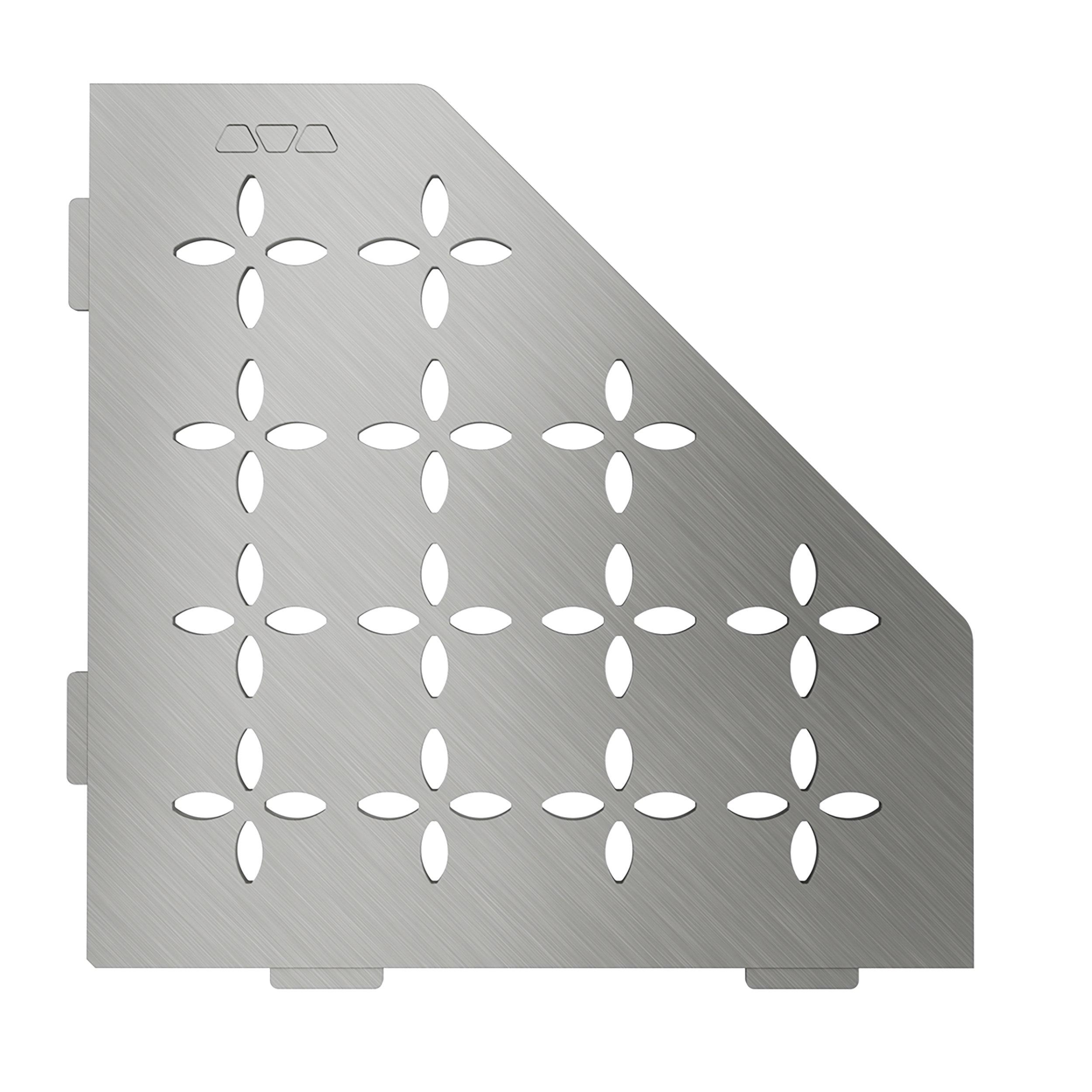 Schluter Floral Pentagonal Corner Shelf
