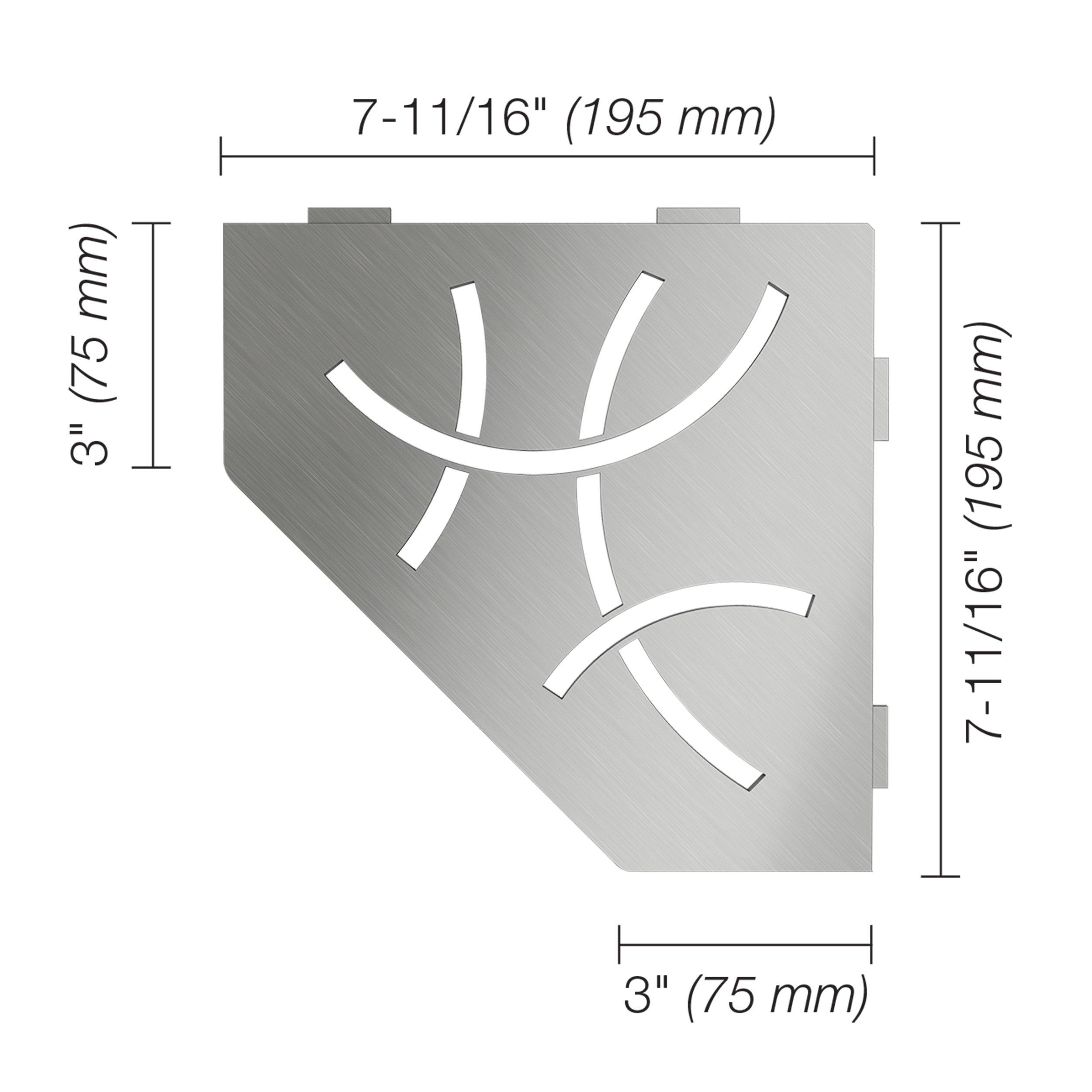 Schluter Curve Pentagonal Corner Shelf