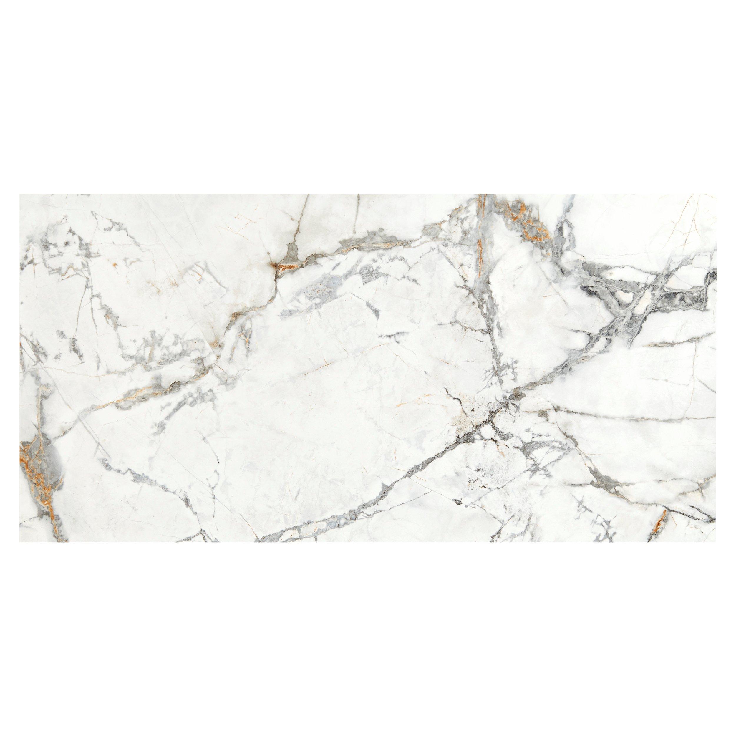 white porcelain tile stressed edge