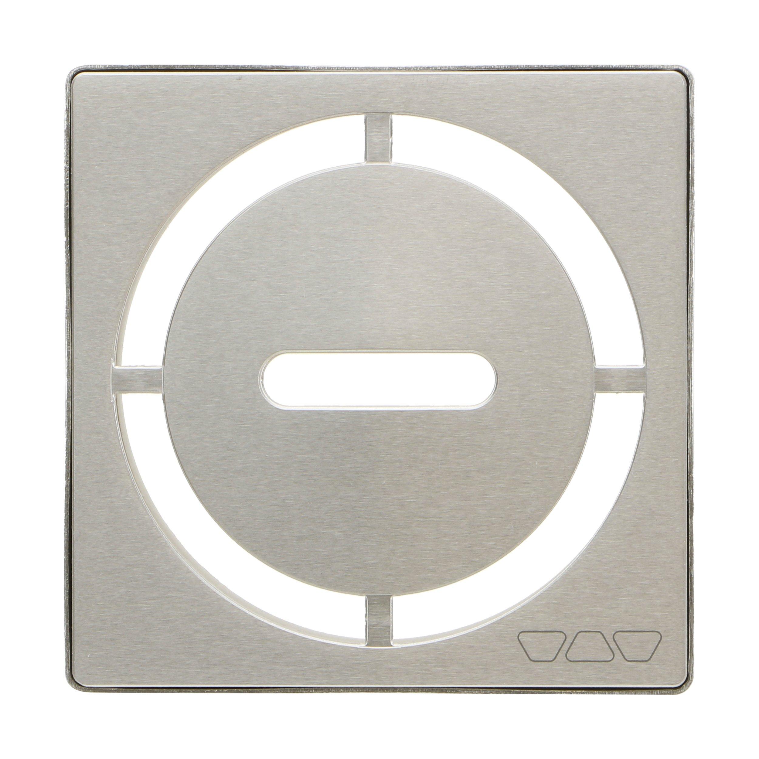 Schluter Kerdi-Drain 4in. Grate Brushed Nickel