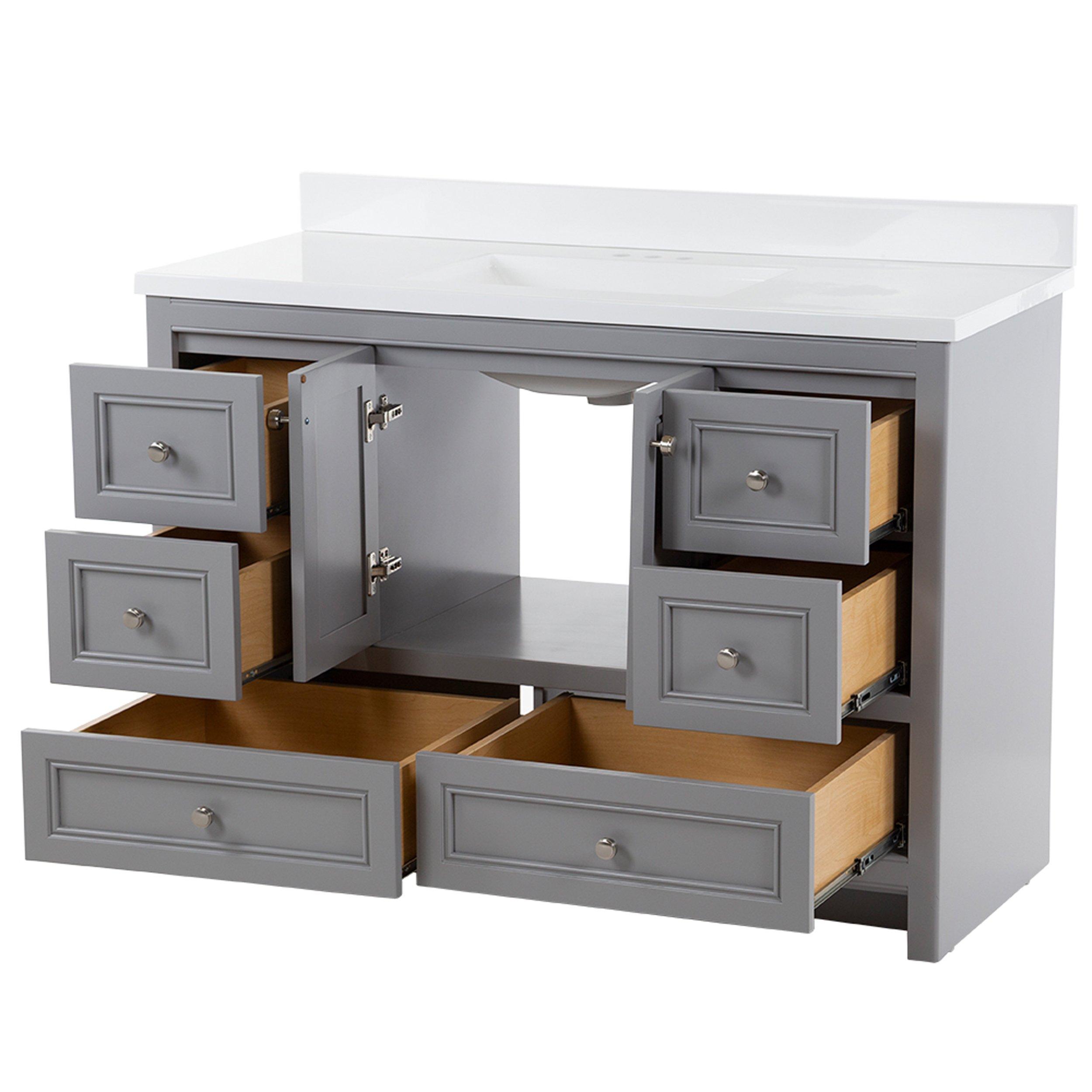 Sutherland 48 in. Vanity Includes Mirror Floor and Decor