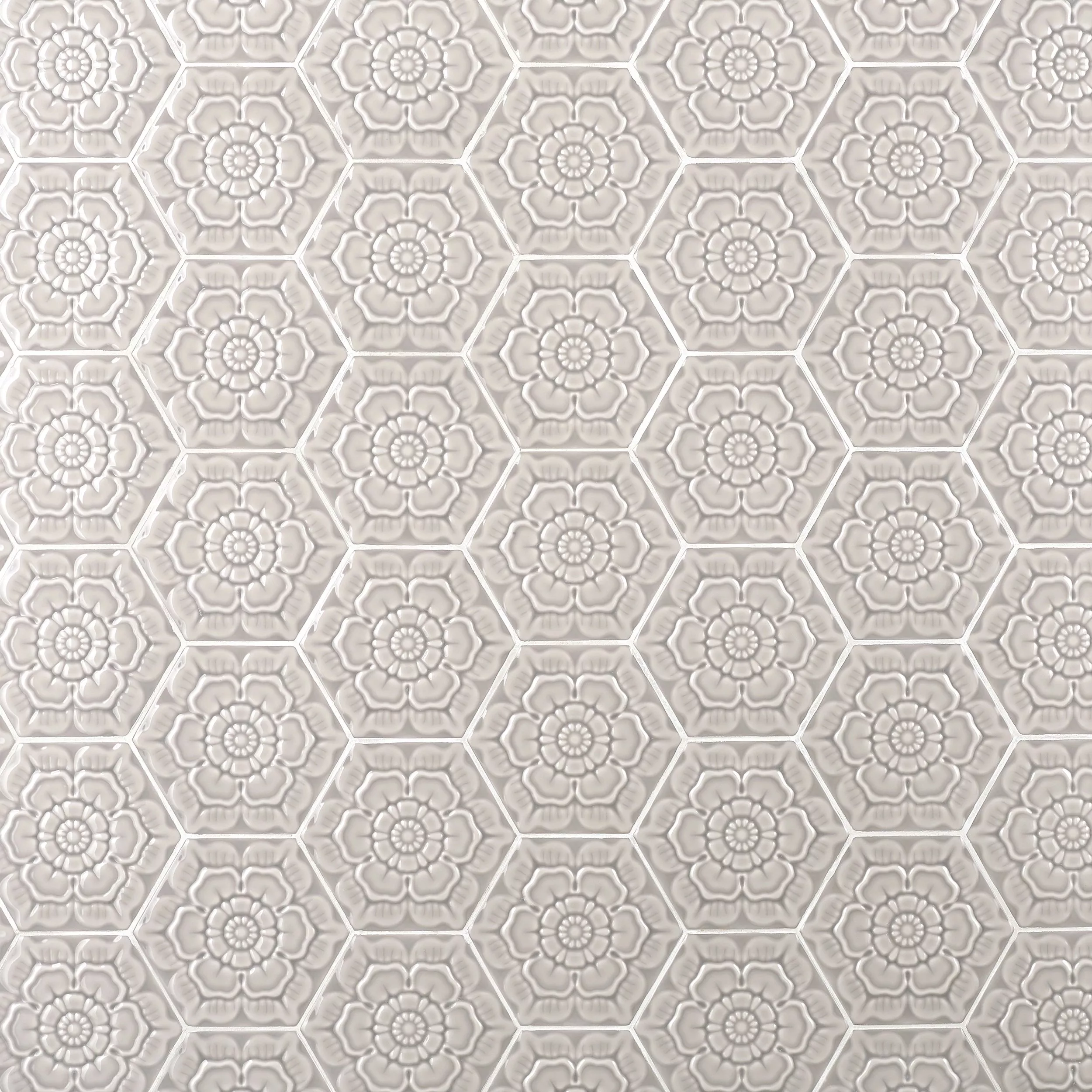 Gashira Hex Neutral Ceramic Tile