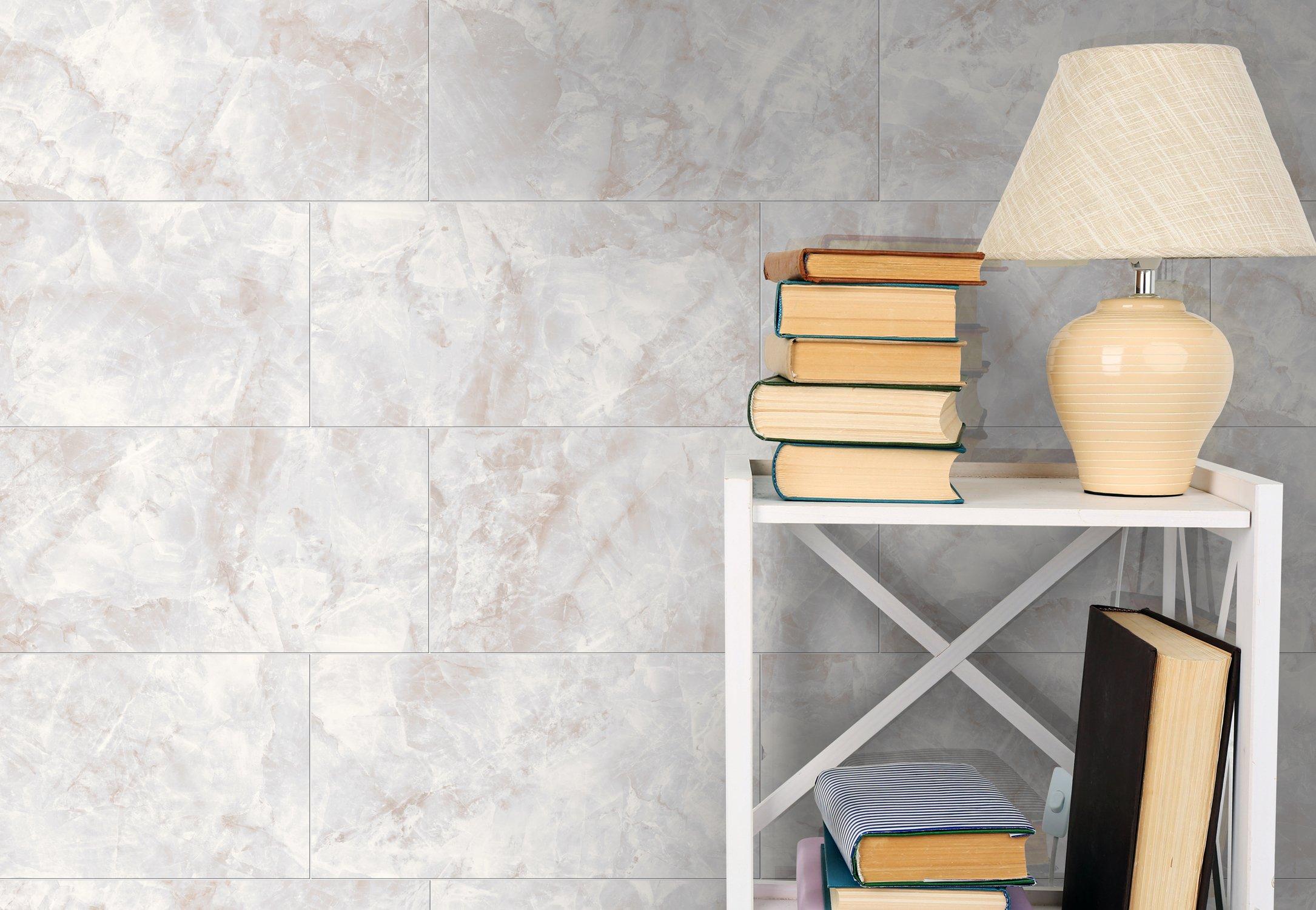 Crystal Gris II Polished Porcelain Tile - Gray Tile | Floor and Decor