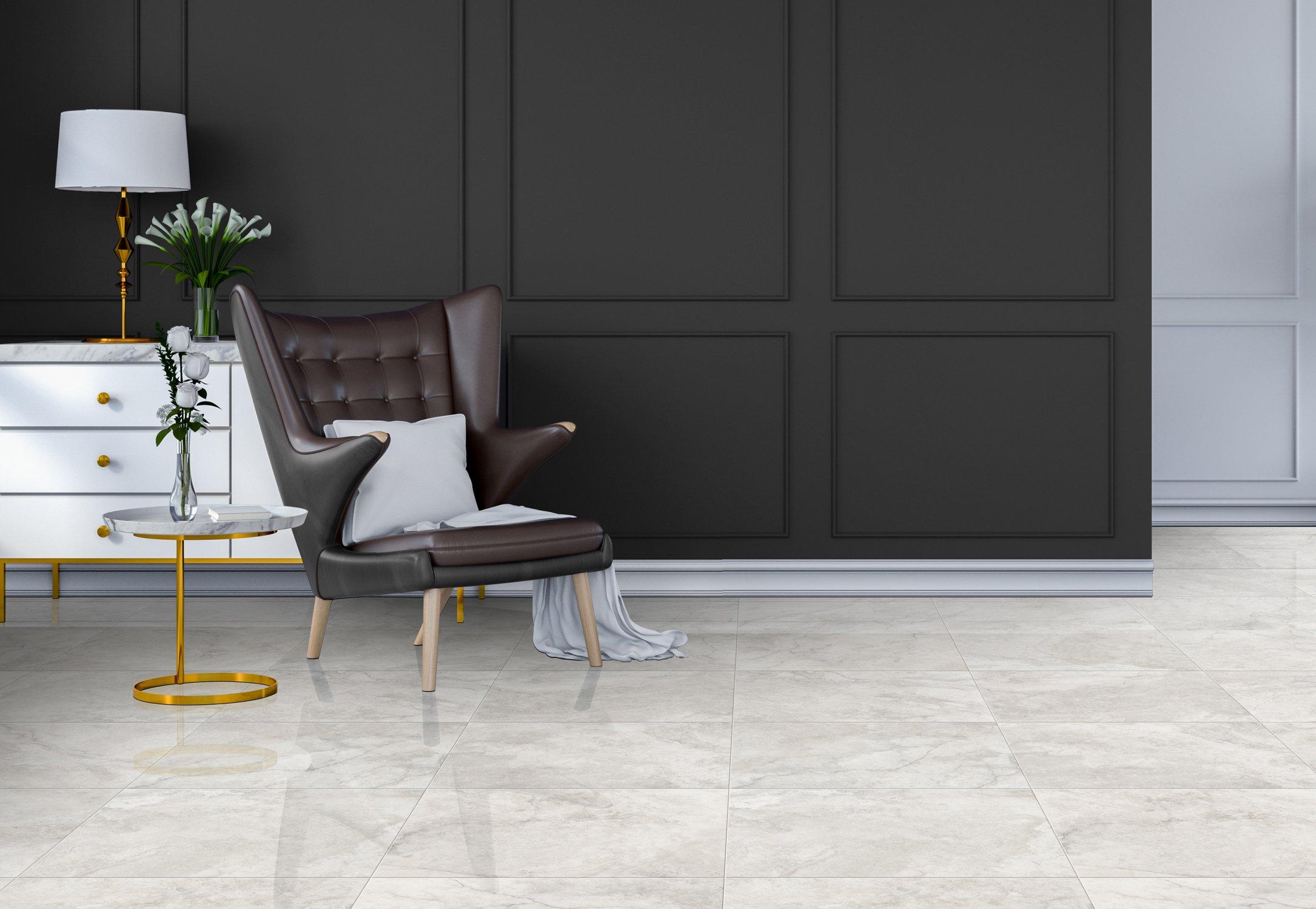 Kodiak White II Polished Porcelain Tile