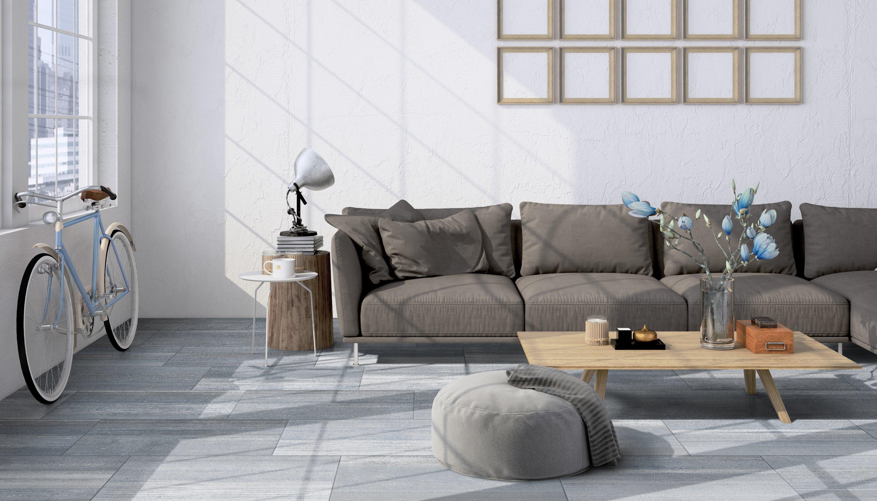 Broadloom Gray Matte Porcelain Tile