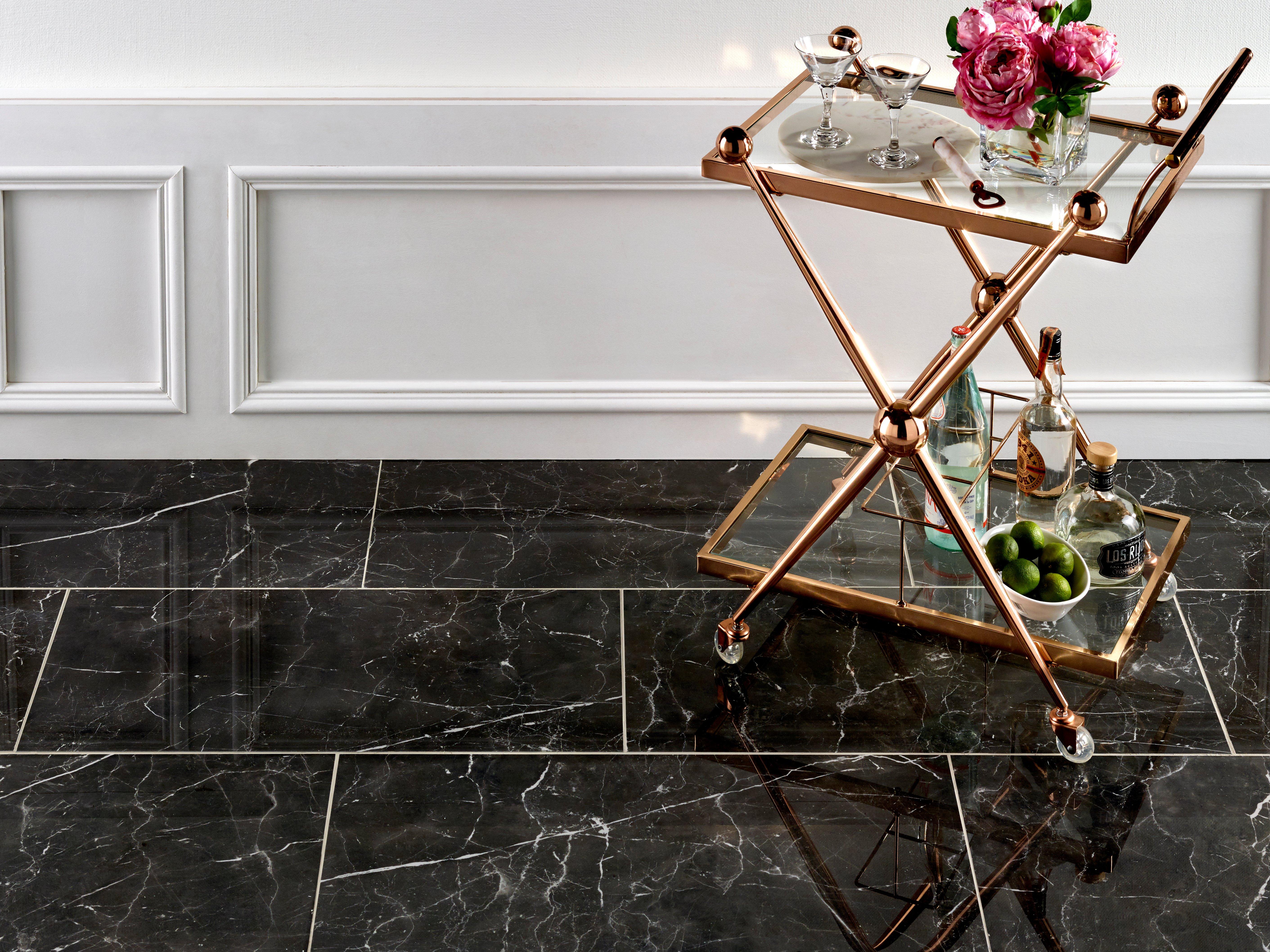 Sarengetti Black II Polished Porcelain Tile