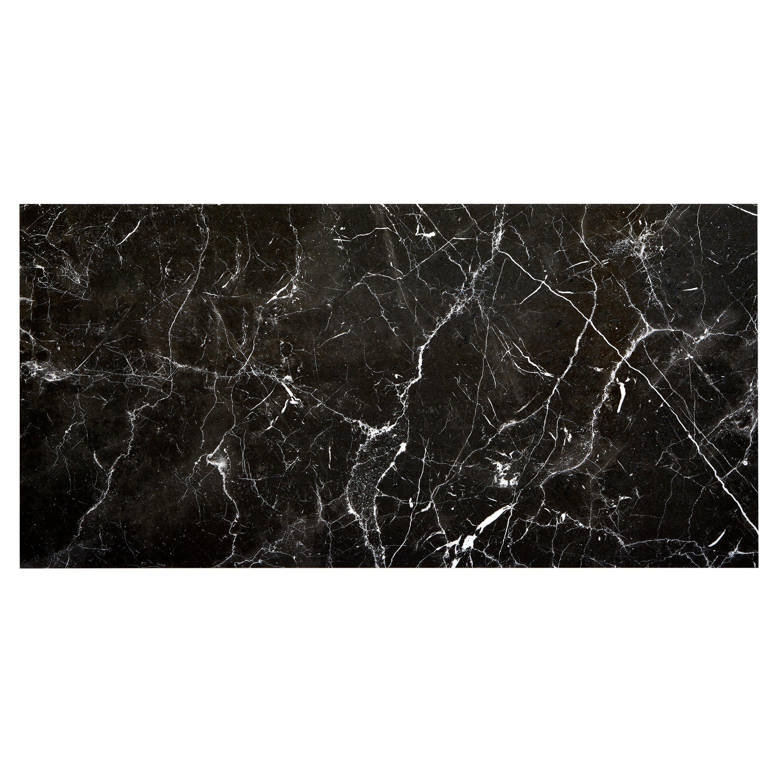 Sarengetti Black II Polished Porcelain Tile | Floor And Decor