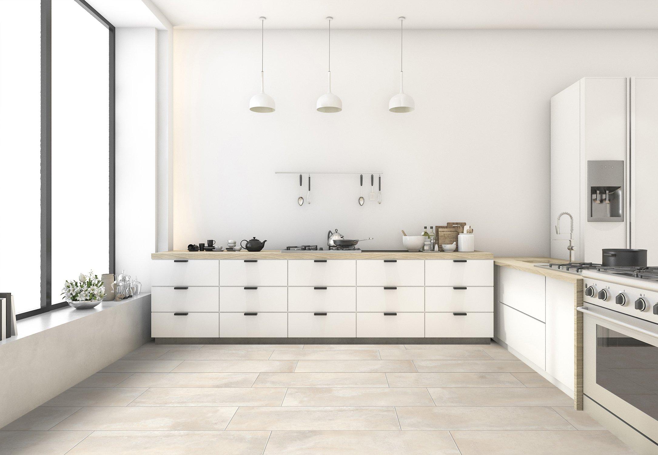 Lendon Ivory Matte Porcelain Tile