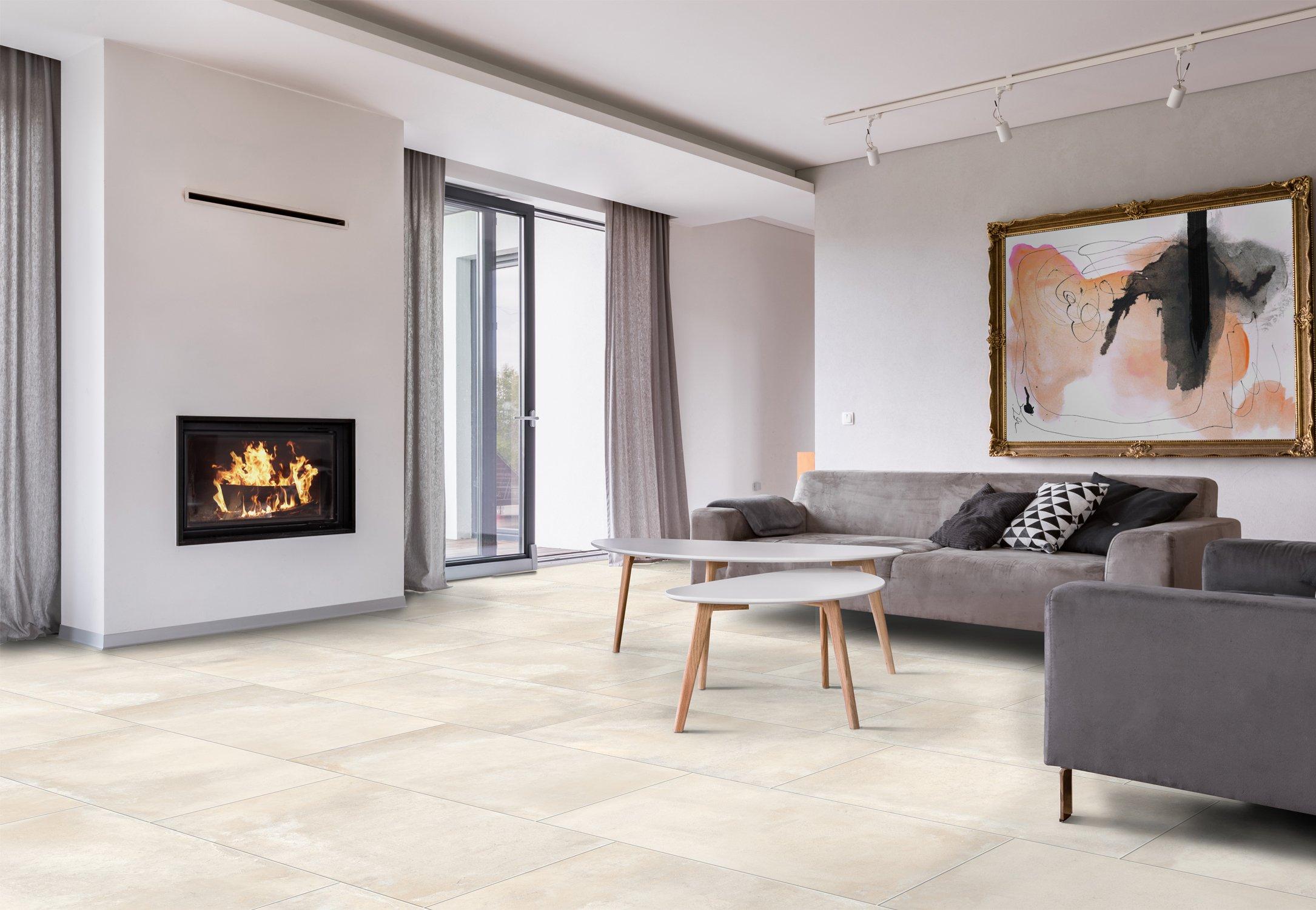 Lendon Ivory Matte Porcelain Tile