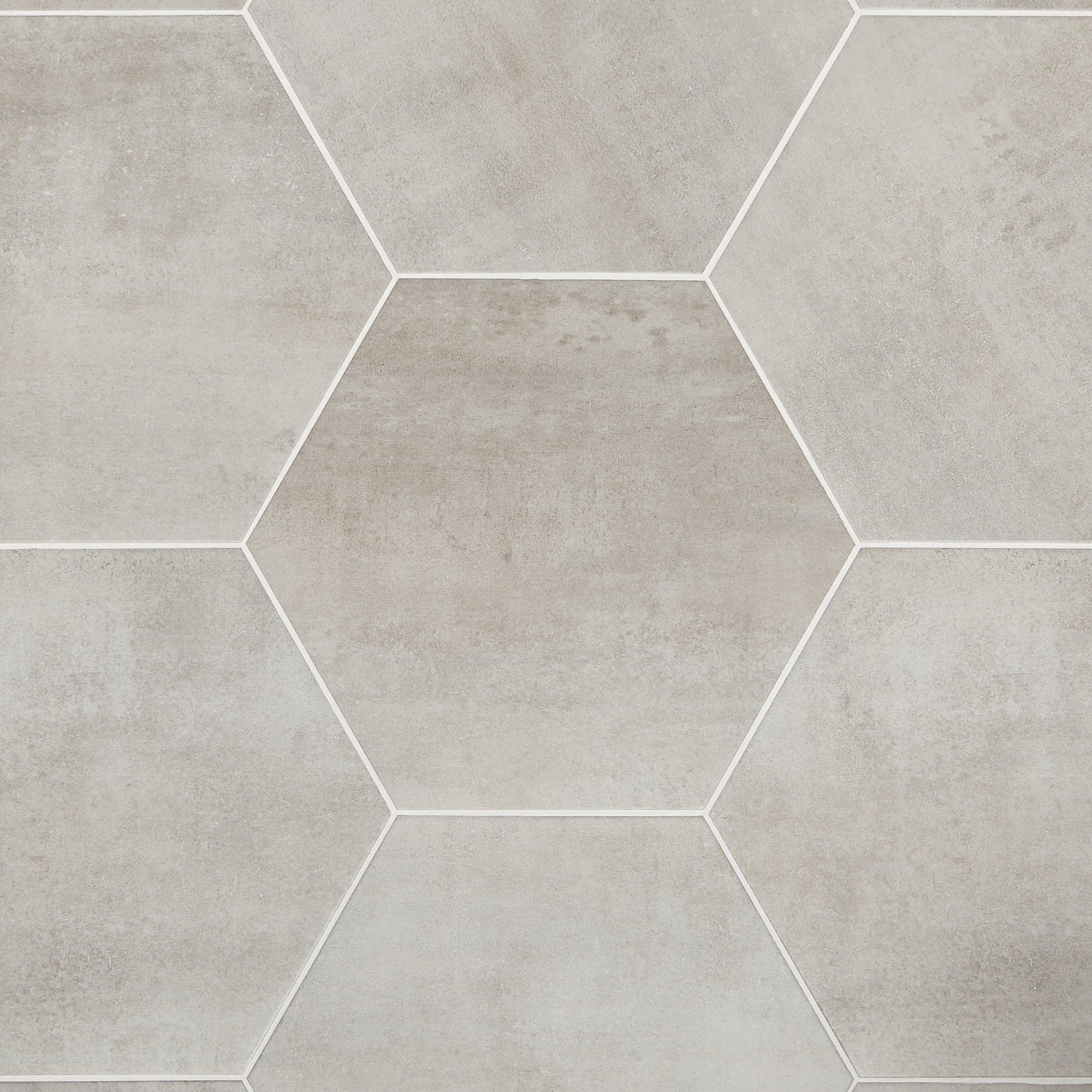 Candler Gray Hexagon Matte Porcelain Tile