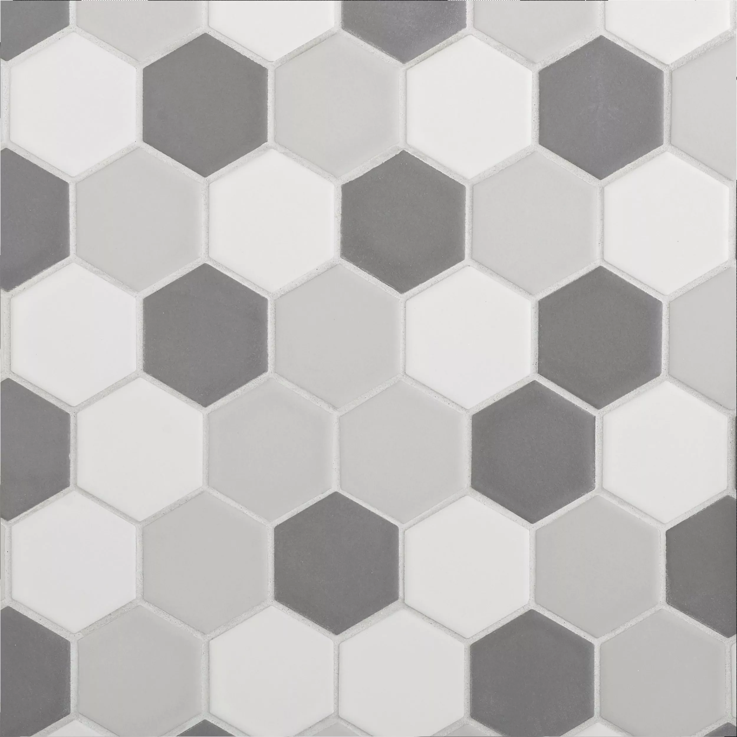 Festival Light Blend Matte 2 in. Hexagon Porcelain Mosaic