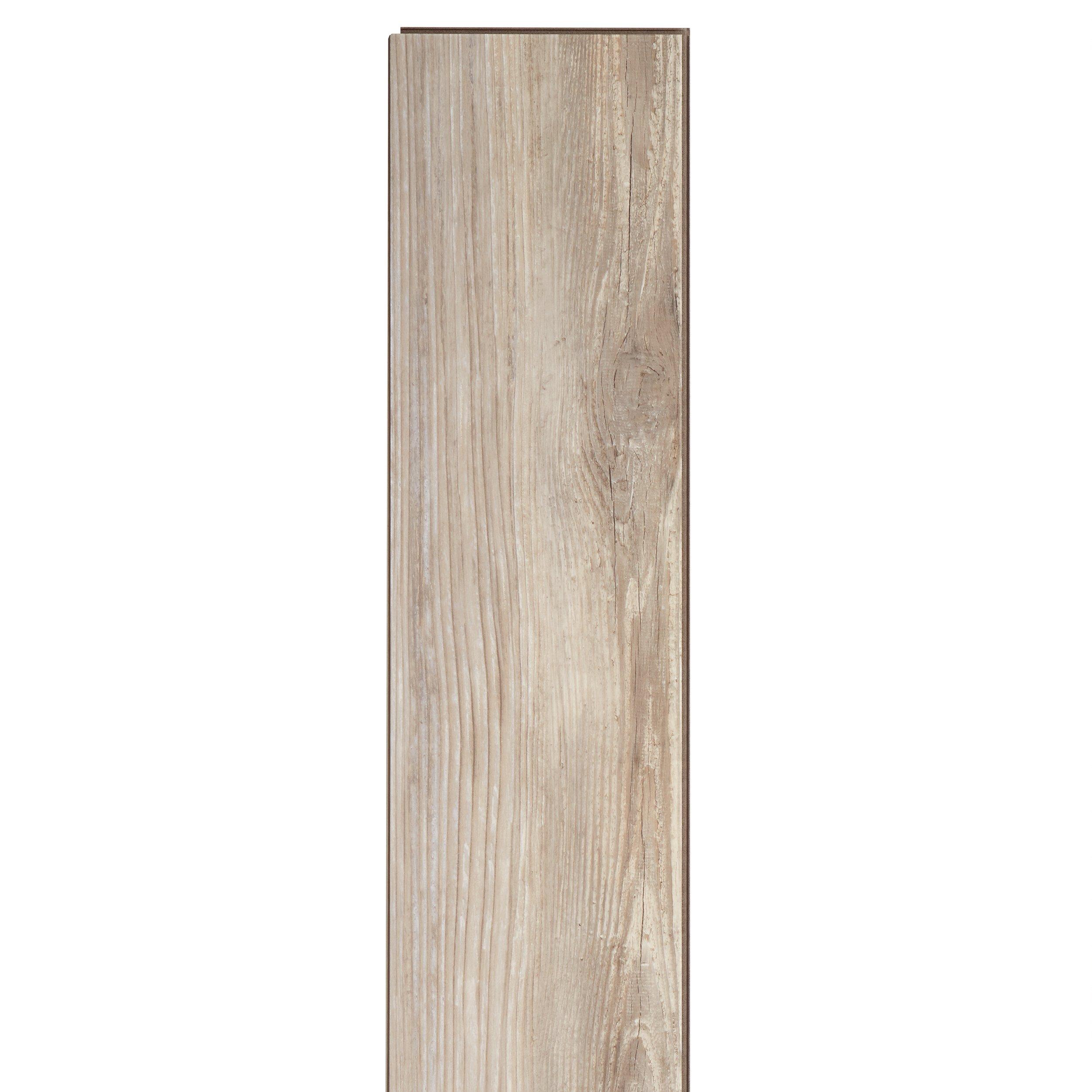 Mission White Salvage Rigid Core Luxury Vinyl Plank - Cork Back
