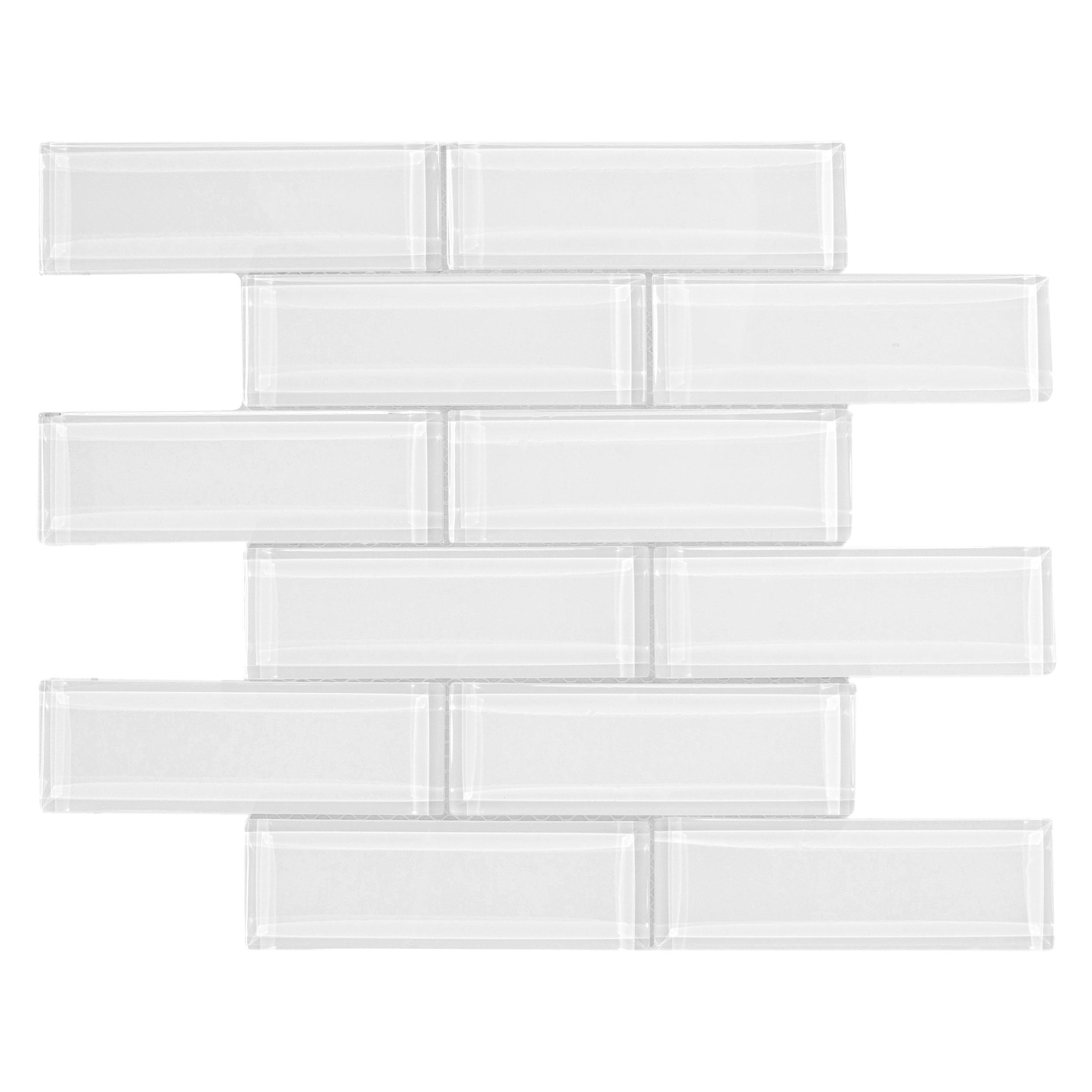 50 Pcs 1/2'' x 5'' Rectangle Mirror Tiles Glass Mosaic Shapes (1/2'' x 5'')