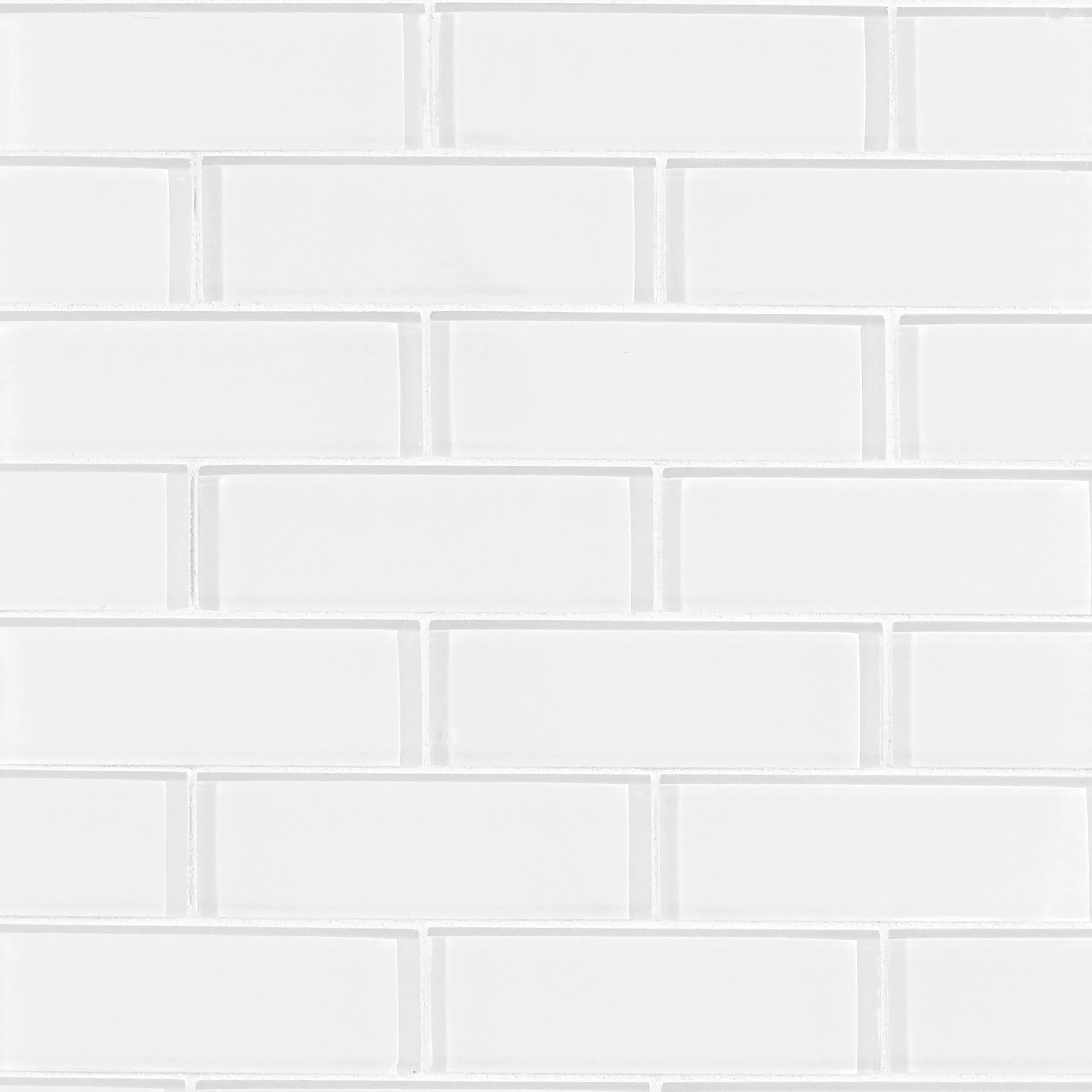 Snow II 2 x 6 in. Brick Glass Mosaic | Floor and Decor