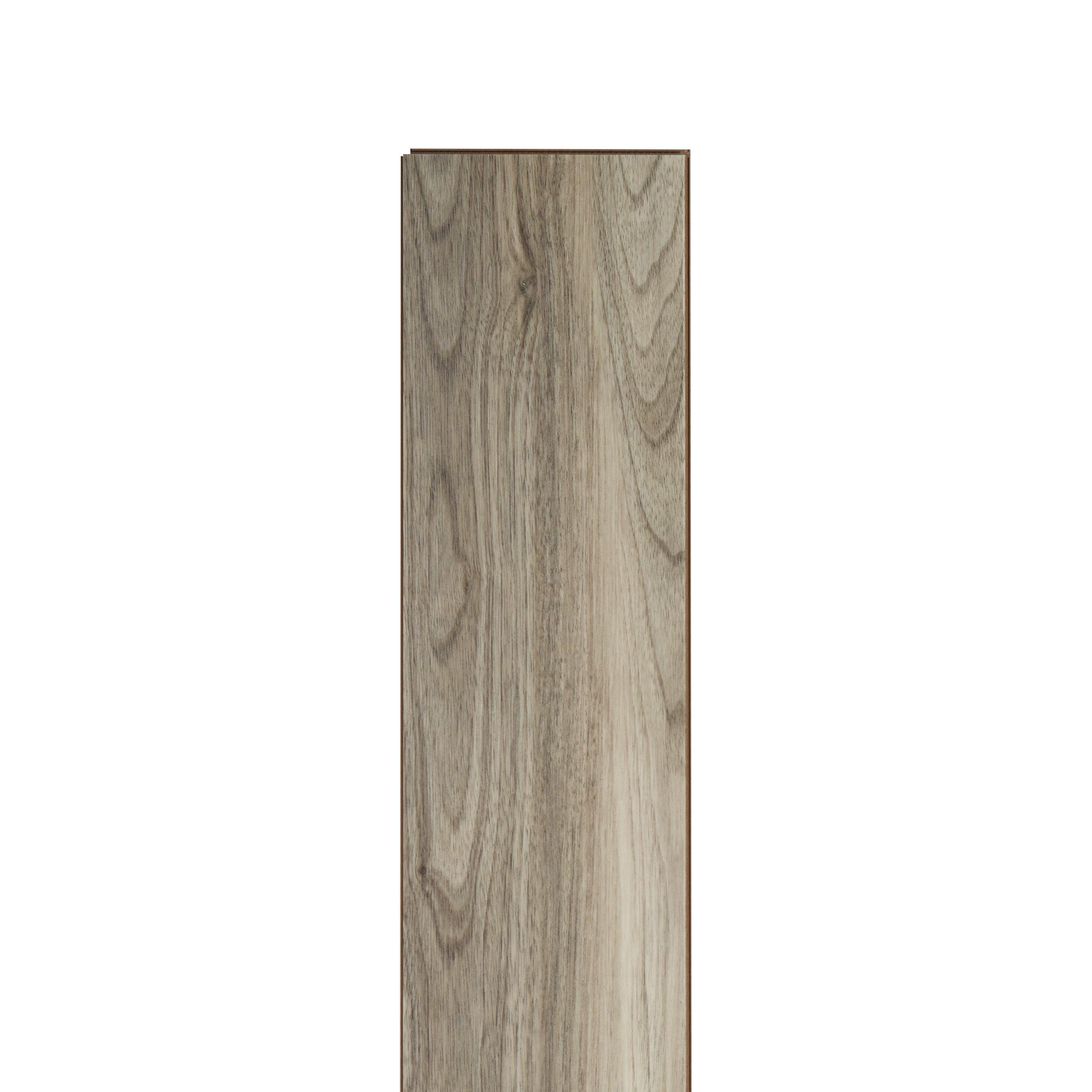Walnut Greige Sapwood Rigid Core Luxury Vinyl Plank - Cork Back