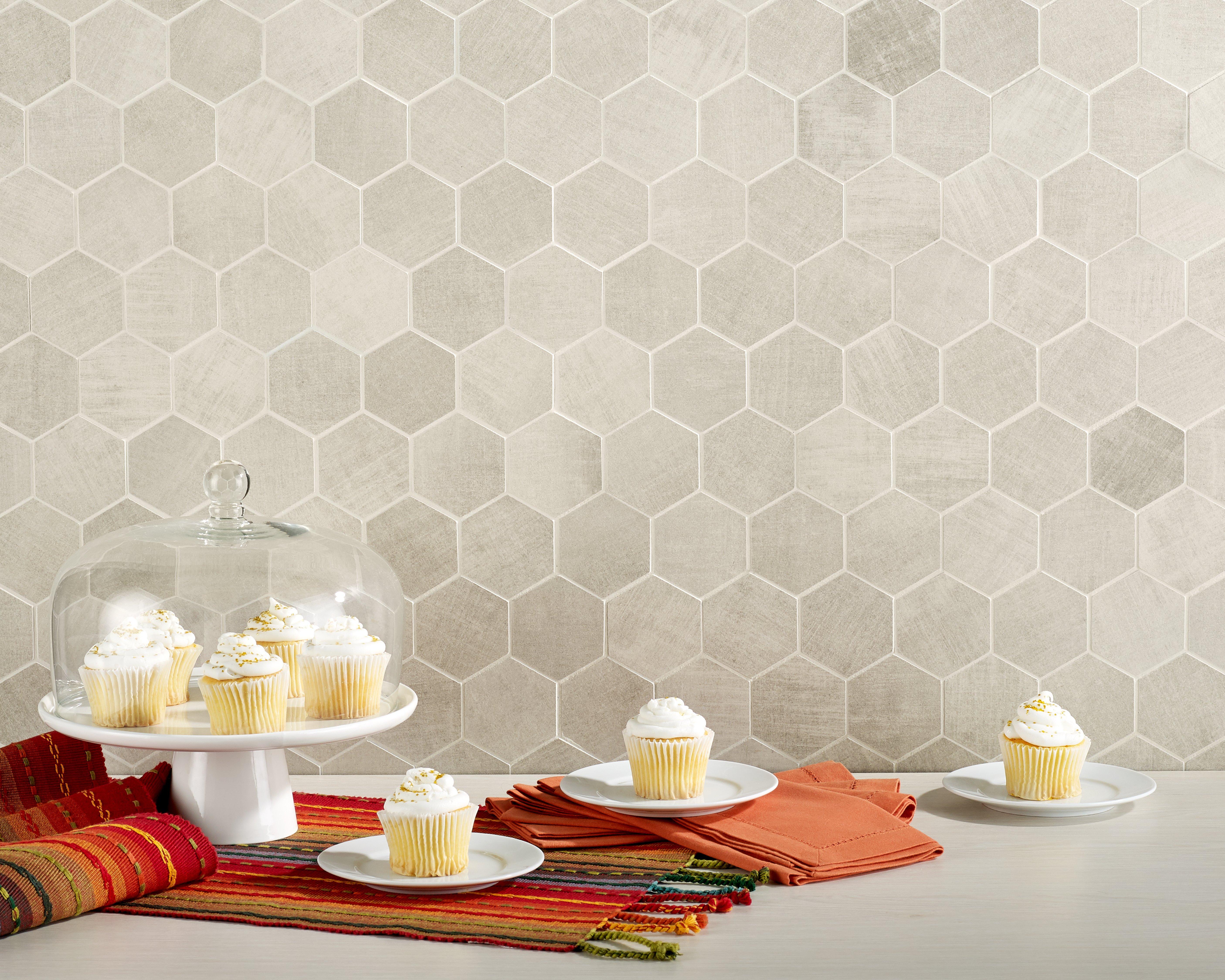 Adessi Sundance II Hexagon Porcelain Mosaic
