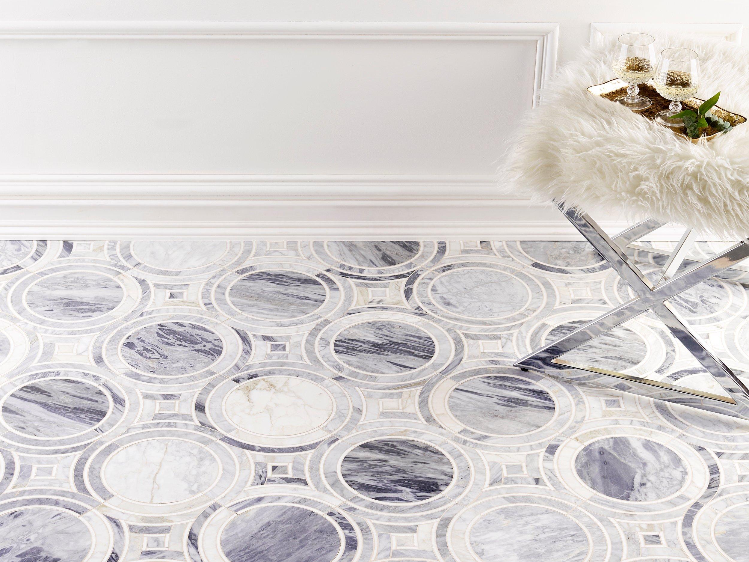 Palais Cala Blue Waterjet Mosaic