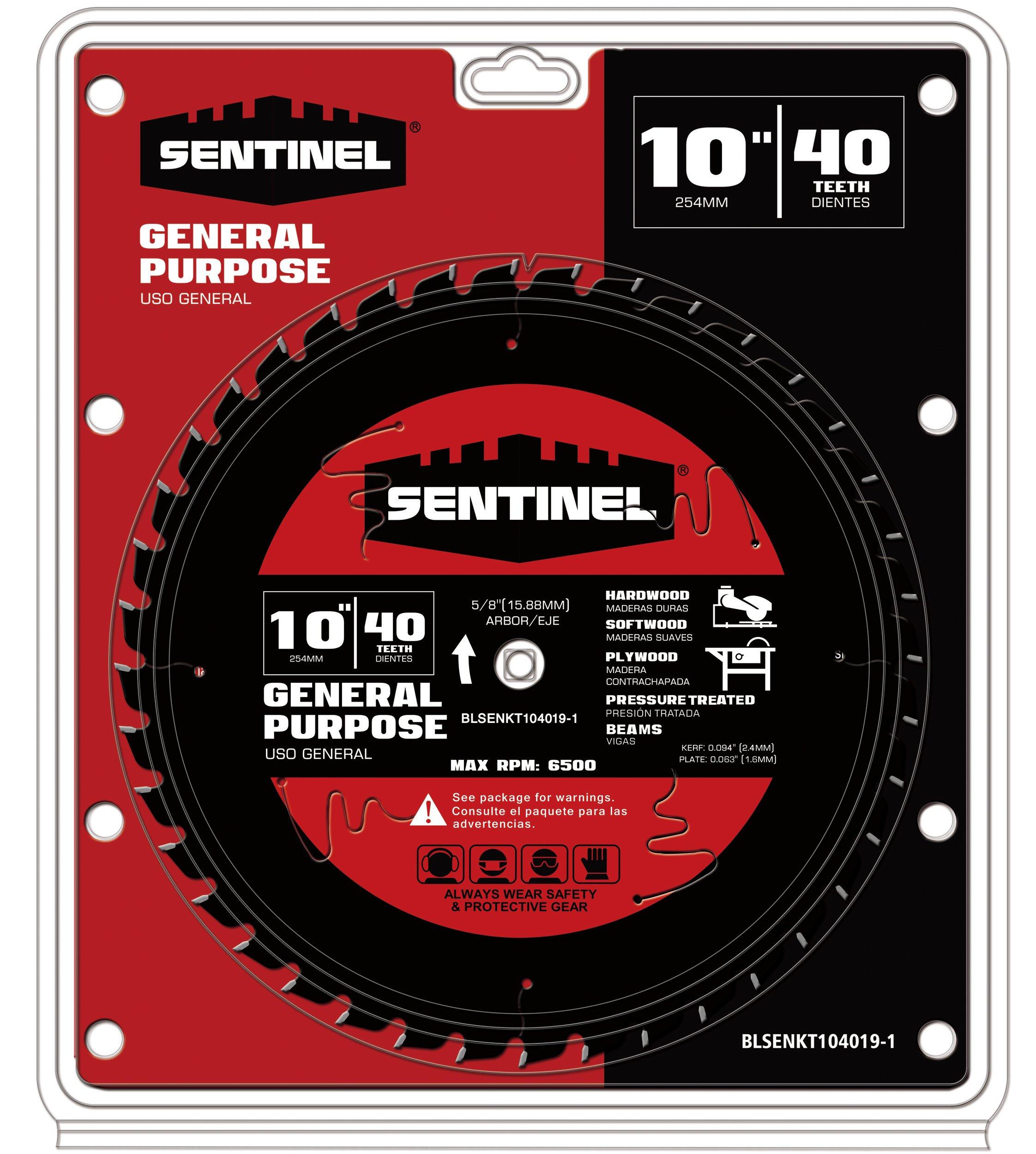 Sentinel 10in. 40T Wood Blade