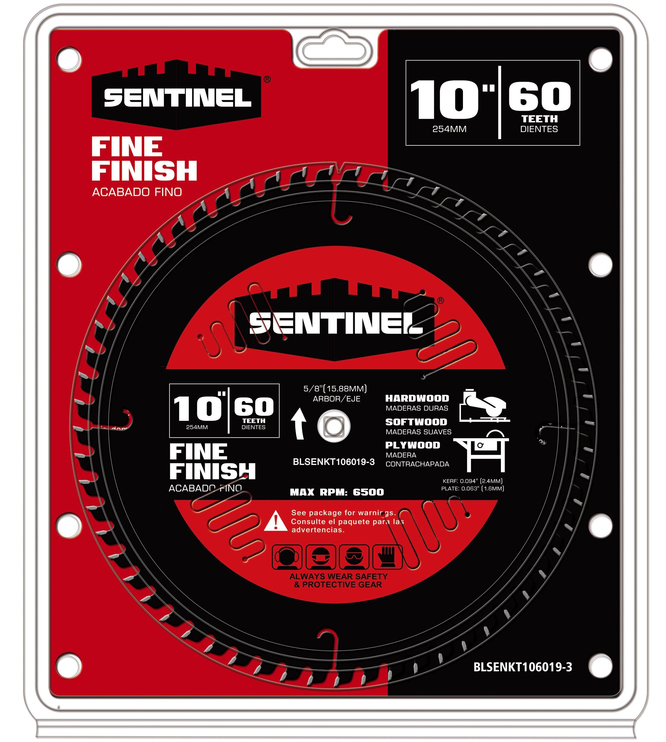 Sentinel 10in. 60T Wood Blade